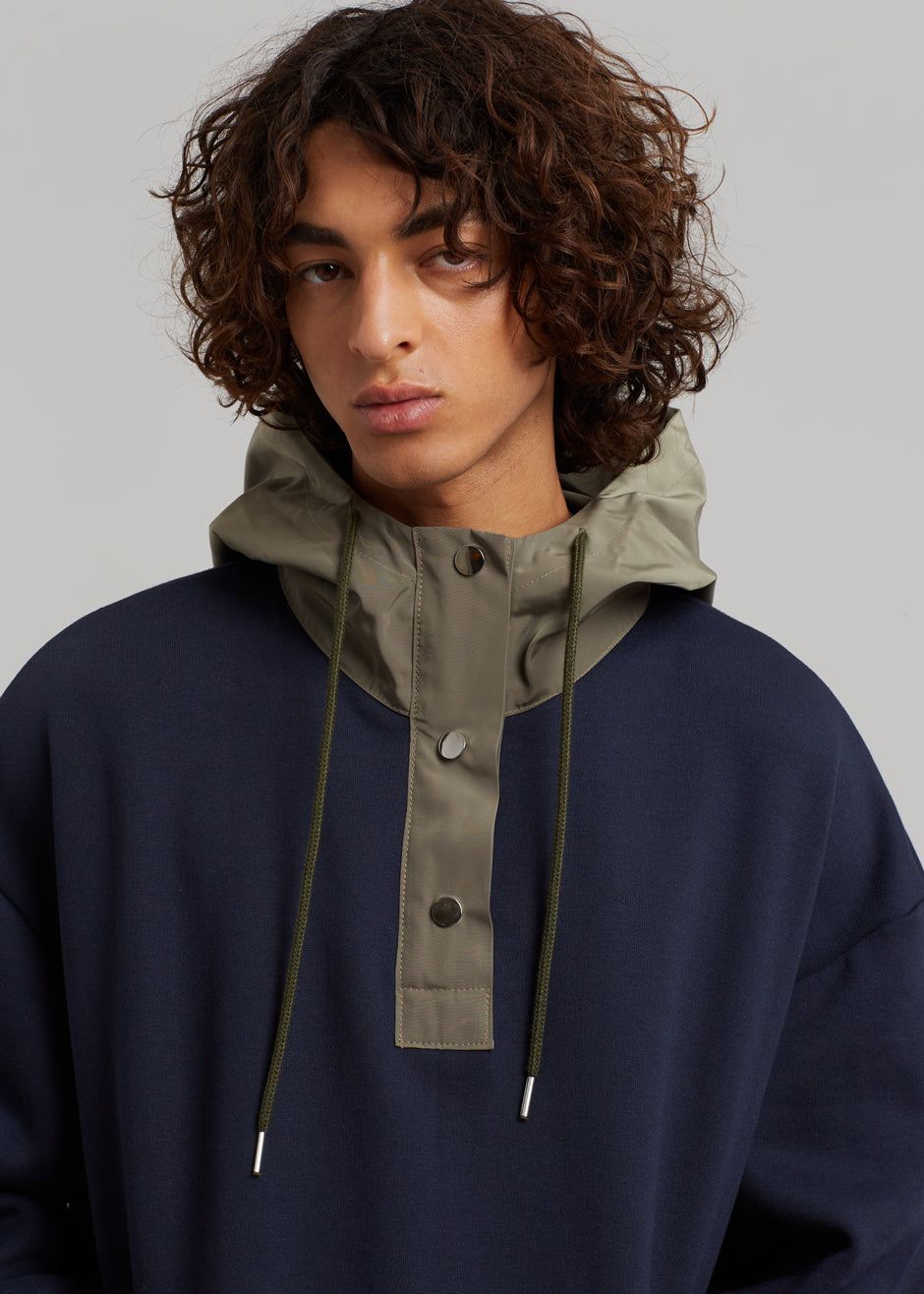Arch Hoodie - Navy/Olive sold by Frankie Shop product image thumbnail 2