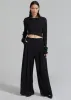 Dillon Pleated Pants - Black sold by Frankie Shop
