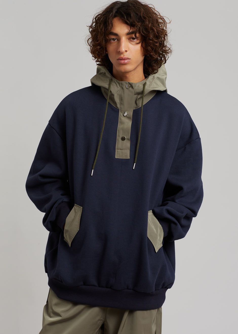 Arch Hoodie - Navy/Olive sold by Frankie Shop product image thumbnail 5