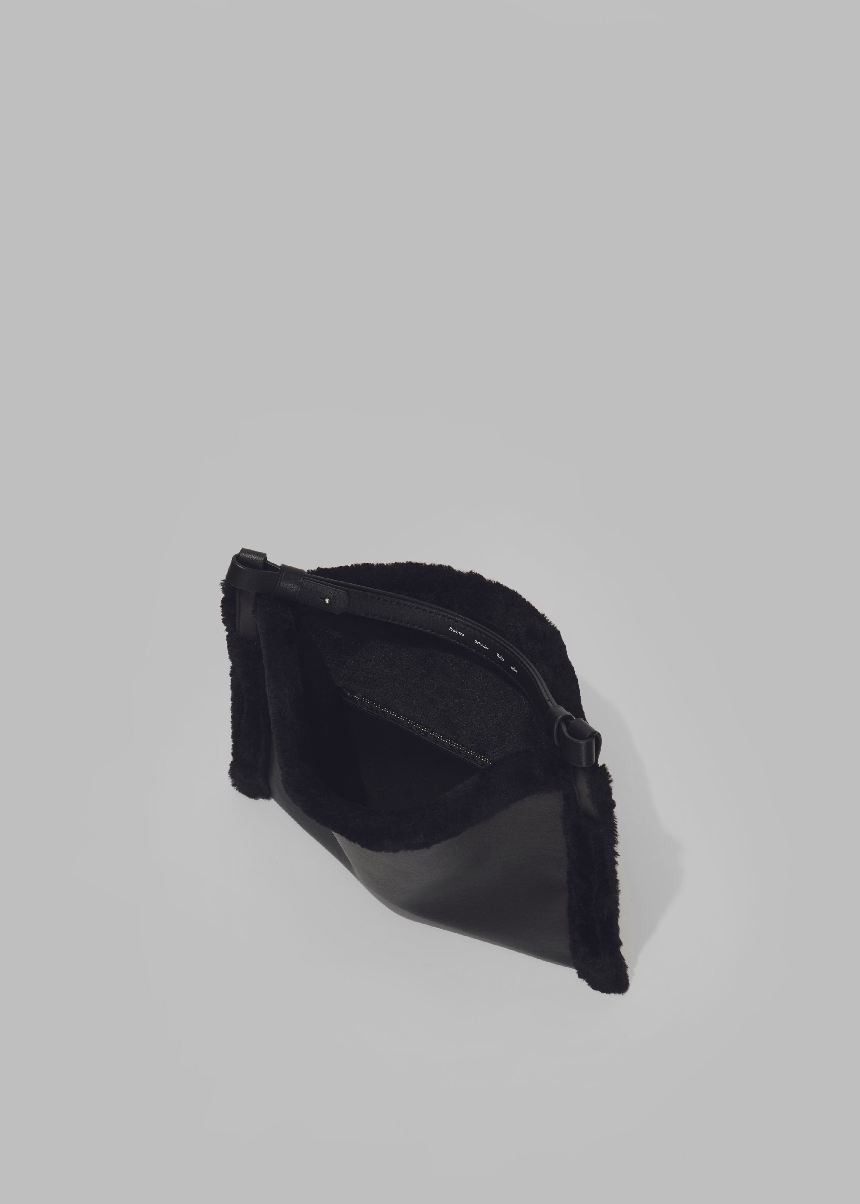 Proenza Schouler White Label Minetta Faux Shearling Bag - Black sold by Frankie Shop product image thumbnail 3