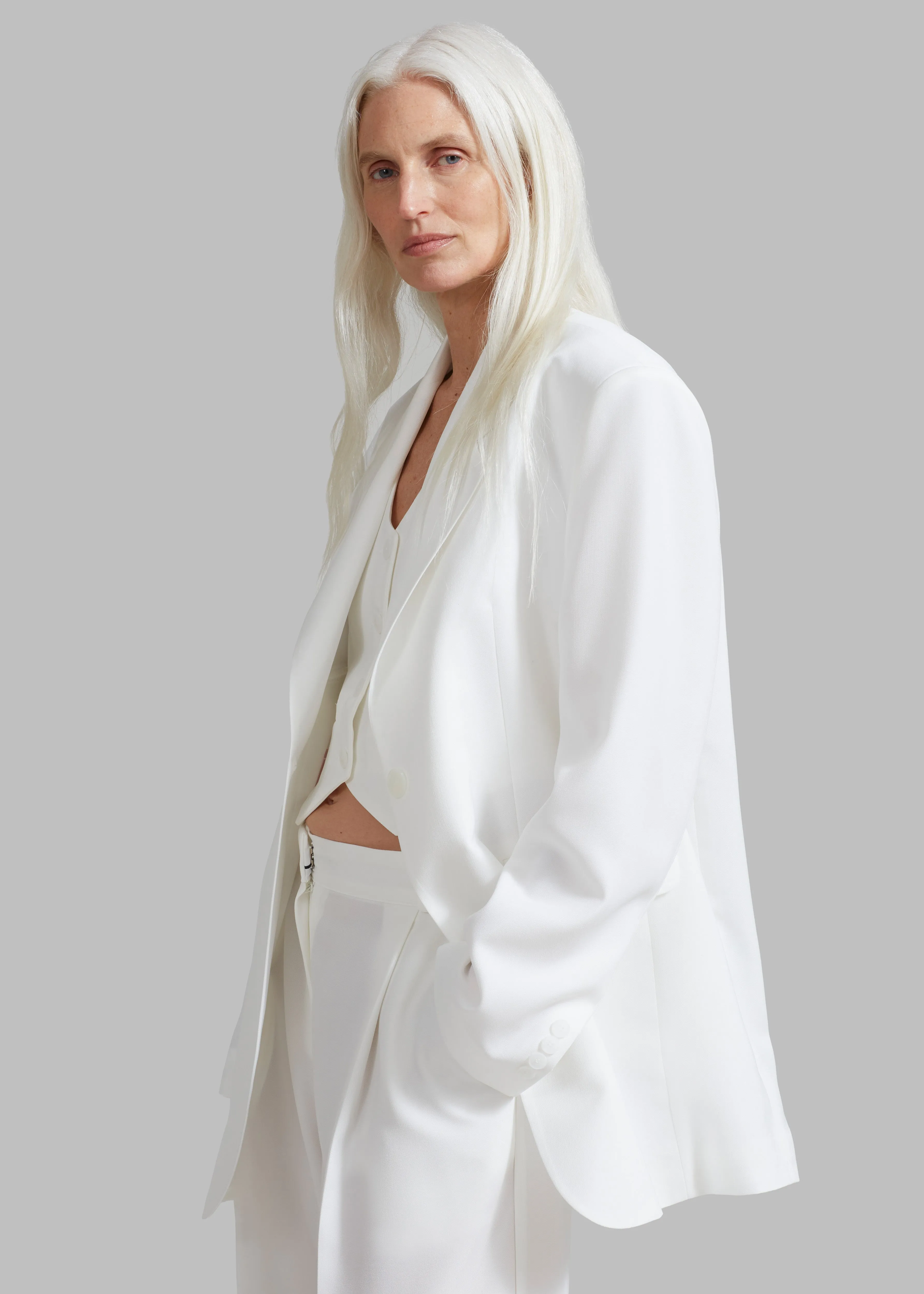 Gladys Blazer - White sold by Frankie Shop product image thumbnail 3