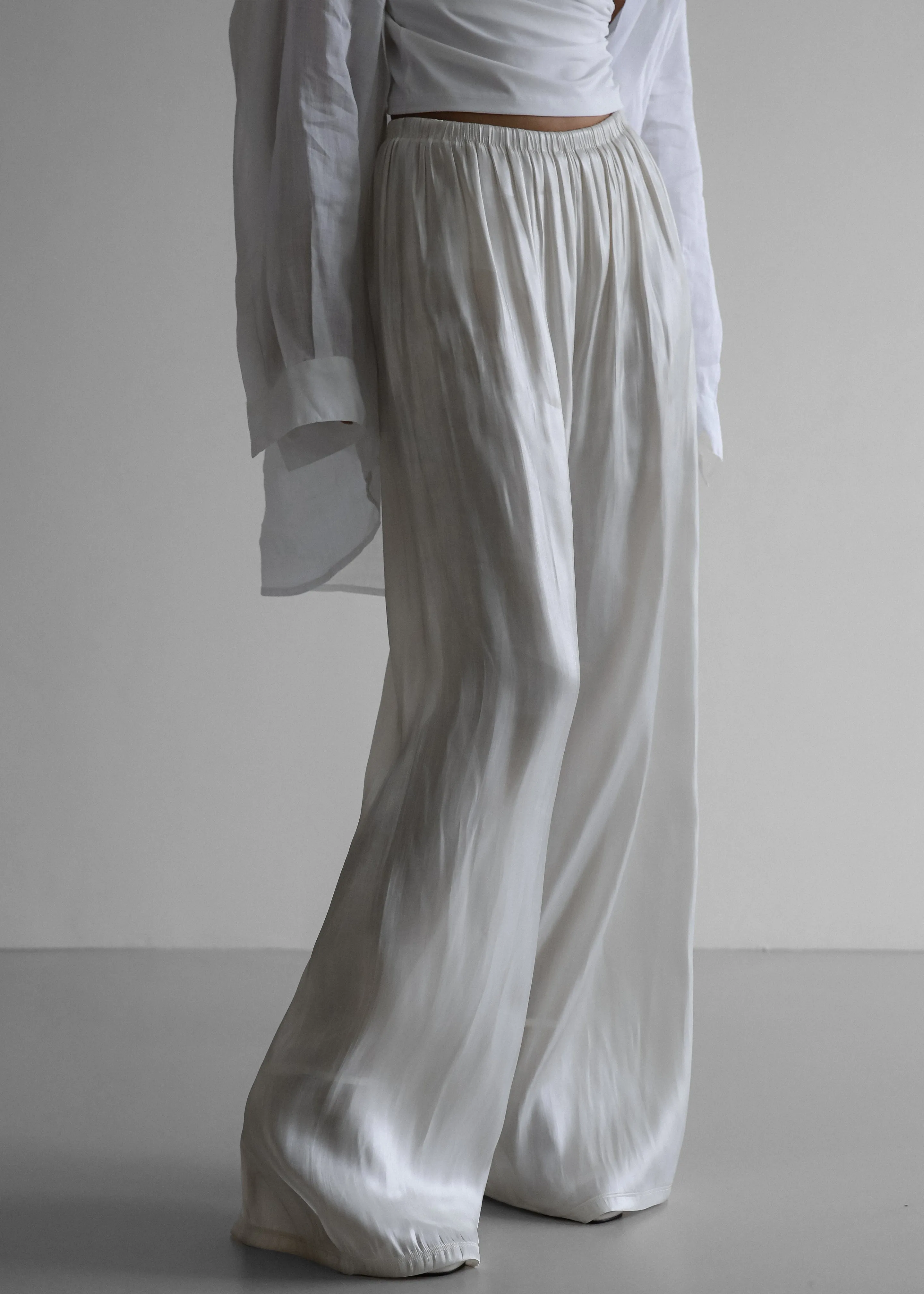 Mika Wide Pants - White sold by Frankie Shop product image thumbnail 5