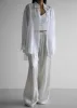 Mika Wide Pants - White sold by Frankie Shop