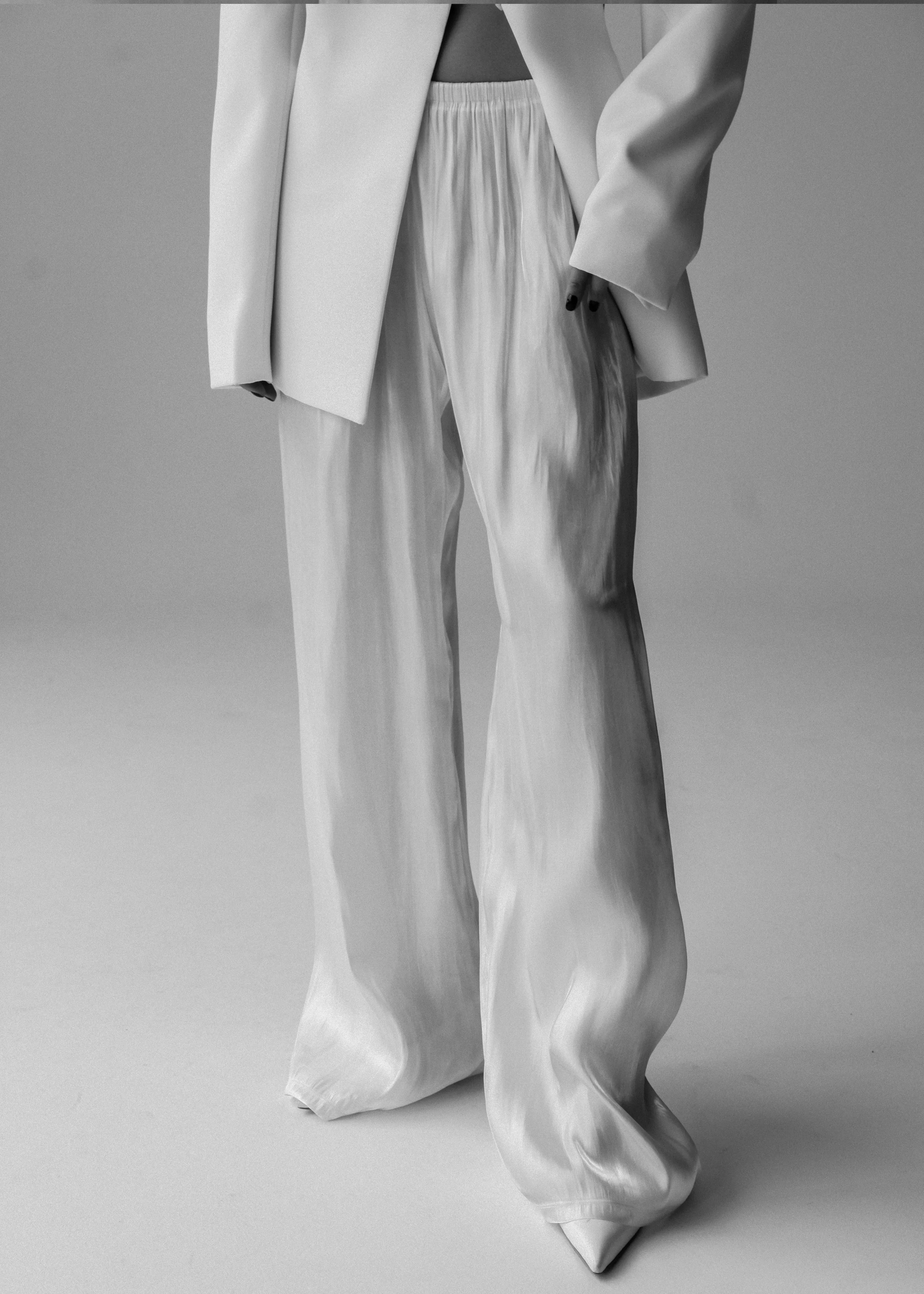 Mika Wide Pants - White sold by Frankie Shop