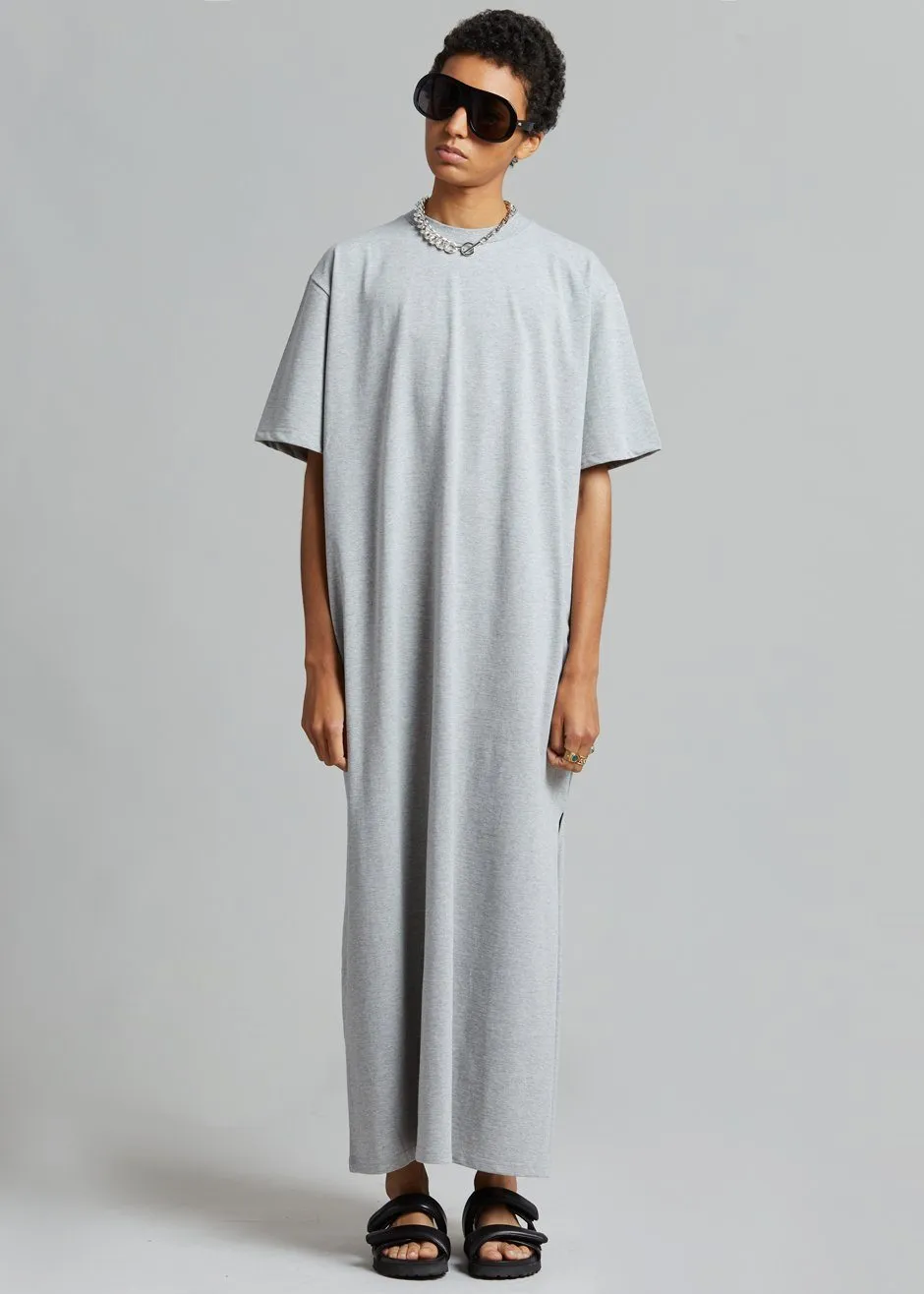 Lou Oversized Tee Dress - Heather Grey sold by Frankie Shop product image thumbnail 5