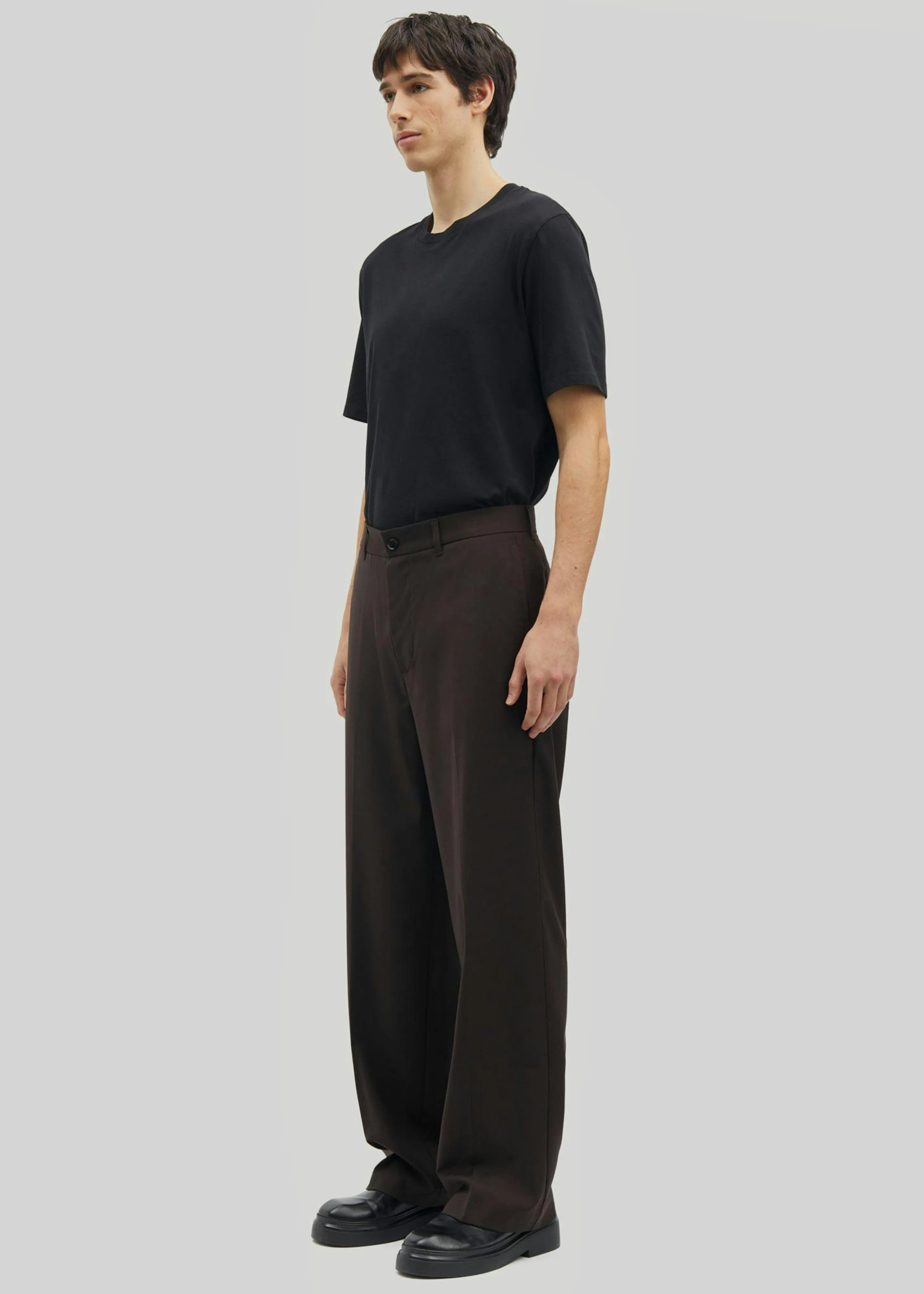 Samsøe Samsøe Christoph Trousers - Chocolate Torte sold by Frankie Shop product image thumbnail 3