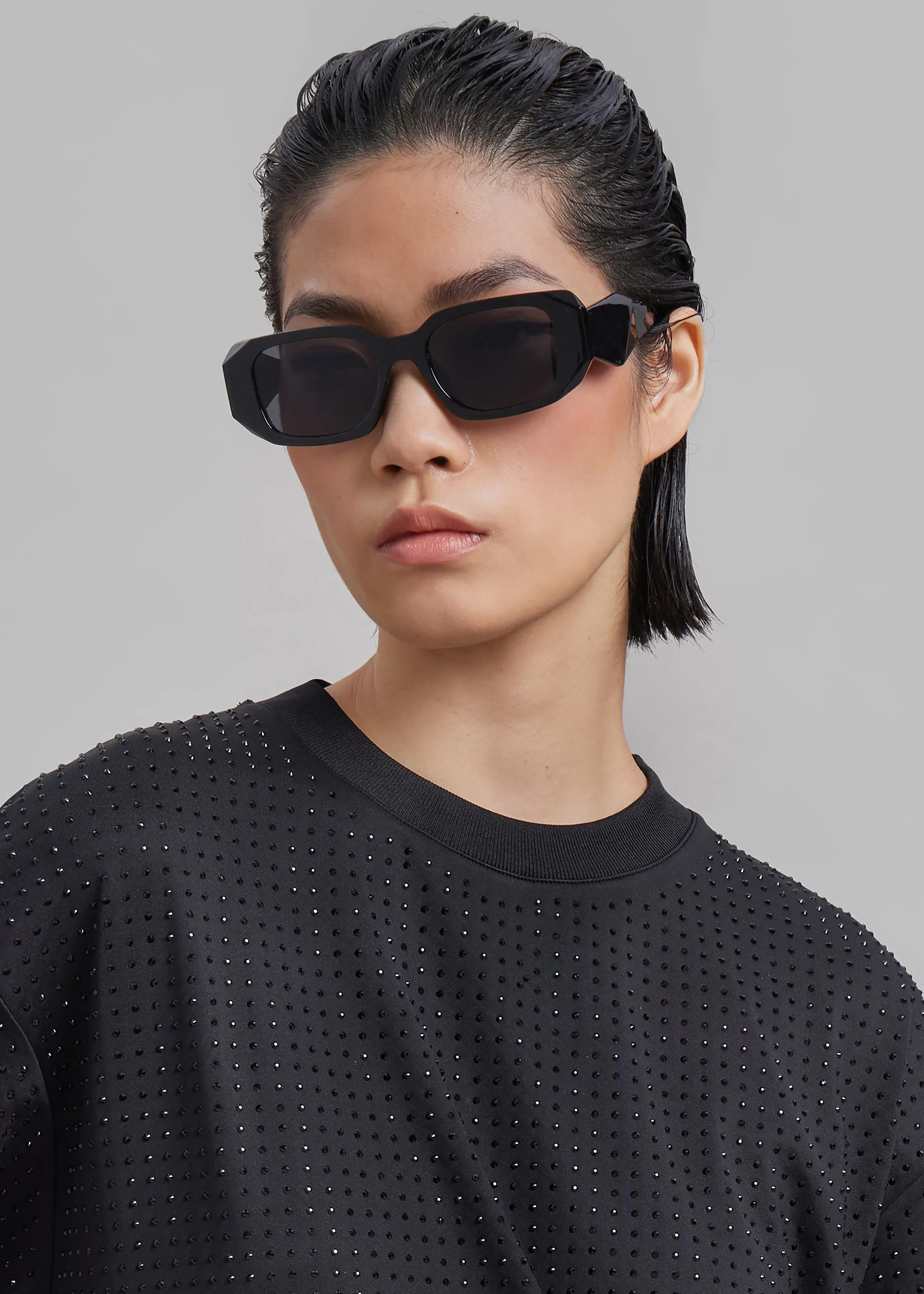 Samsøe Samsøe Chrishell T-Shirt - Caviar sold by Frankie Shop product image thumbnail 3