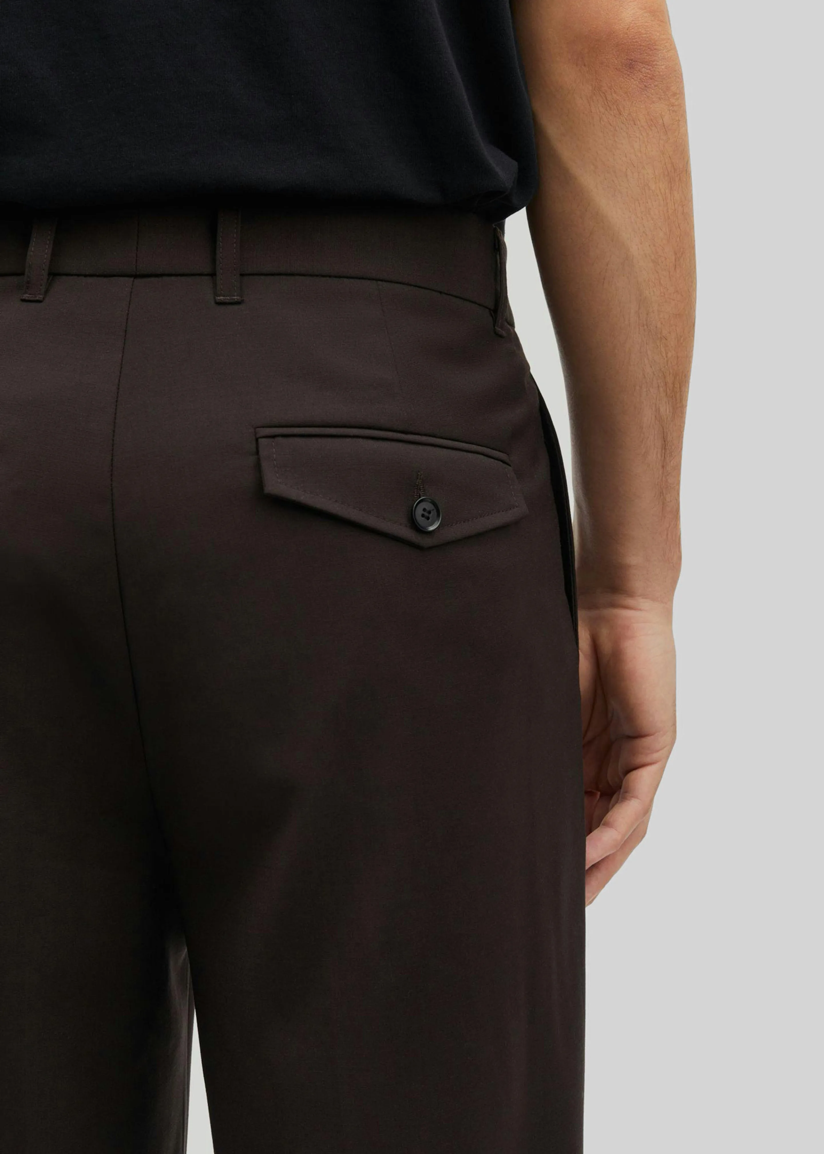 Samsøe Samsøe Christoph Trousers - Chocolate Torte sold by Frankie Shop product image thumbnail 4