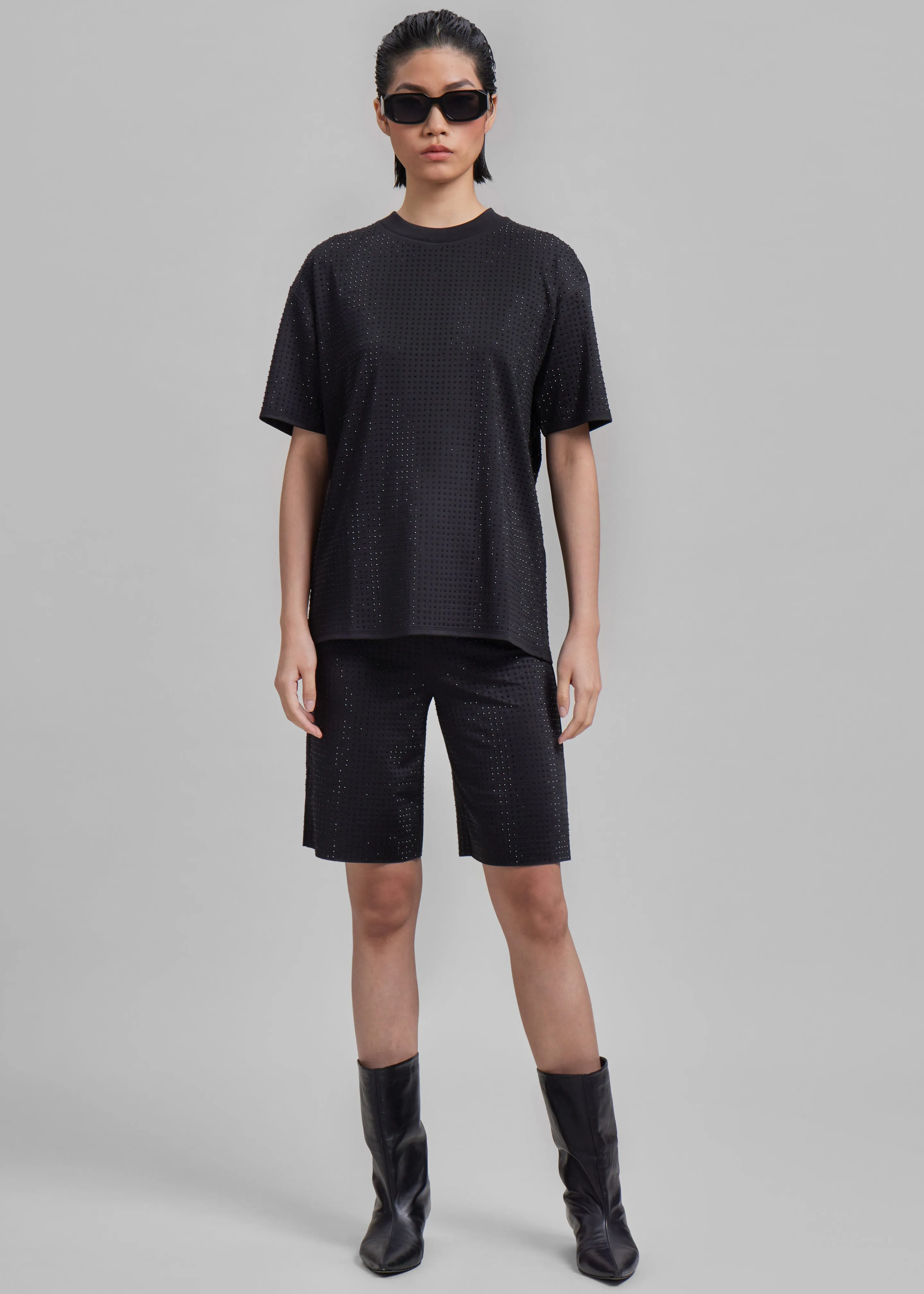 Samsøe Samsøe Chrishell T-Shirt - Caviar sold by Frankie Shop product image thumbnail 5