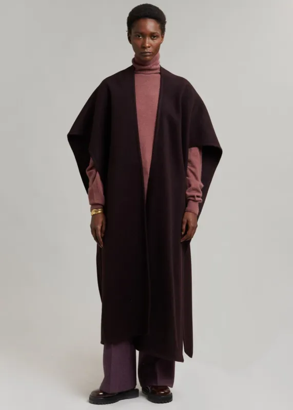 Verina Cape - Aubergine sold by Frankie Shop