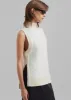 3.1 Phillip Lim Sleeveless Wool Jacquard Top - Ivory sold by Frankie Shop