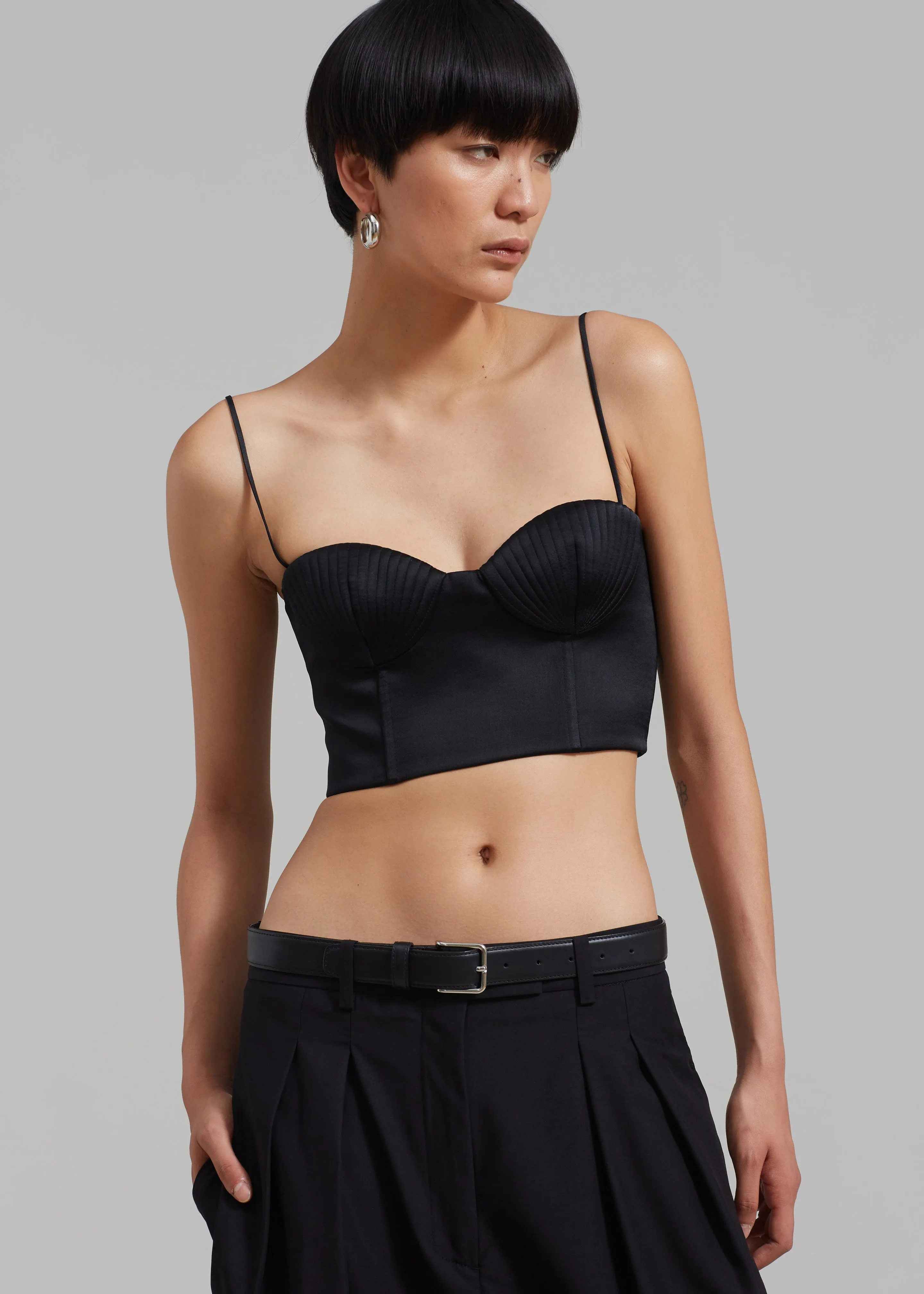 Bevza Seashell Top - Black sold by Frankie Shop product image thumbnail 4