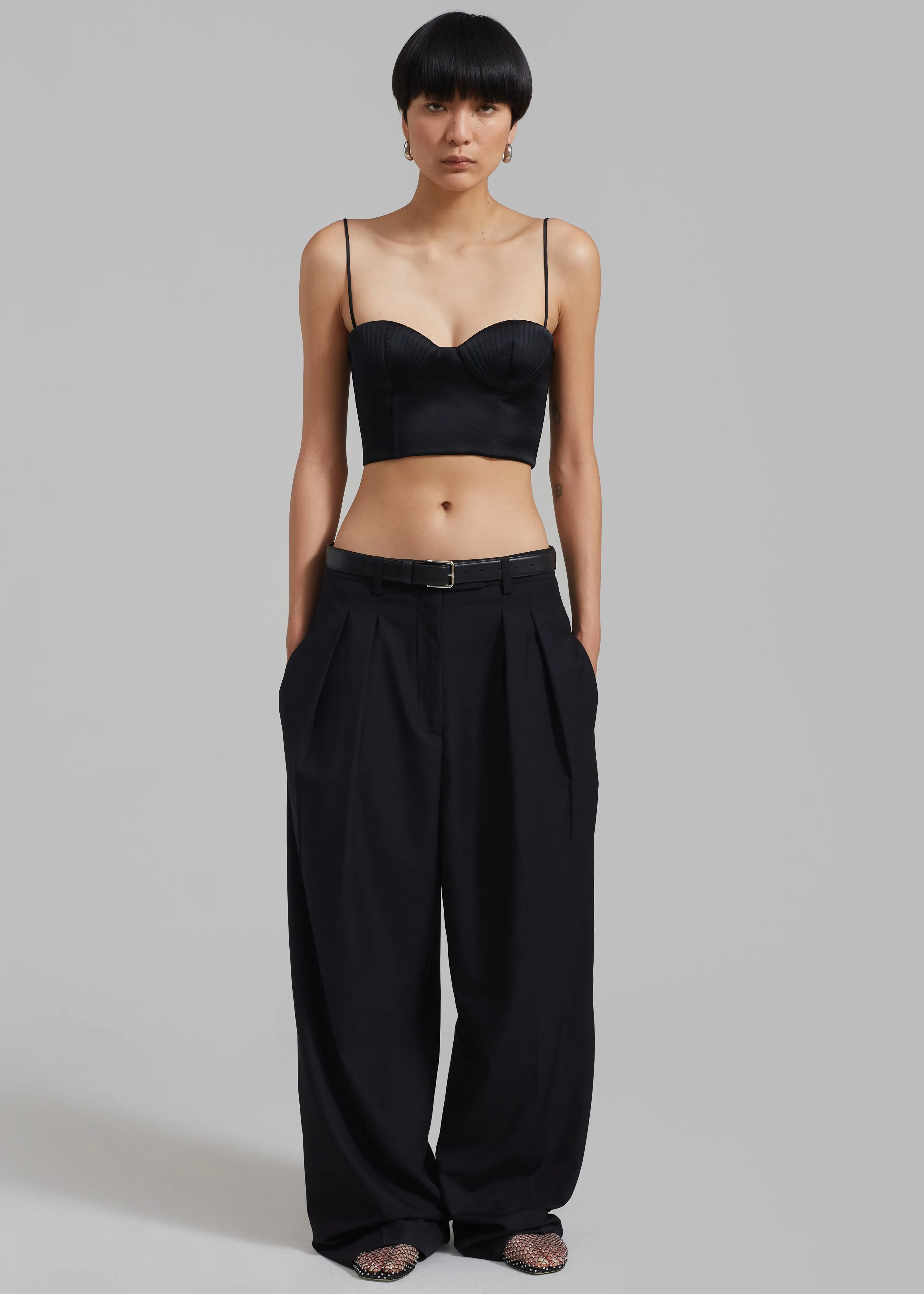 Bevza Seashell Top - Black sold by Frankie Shop product image thumbnail 5