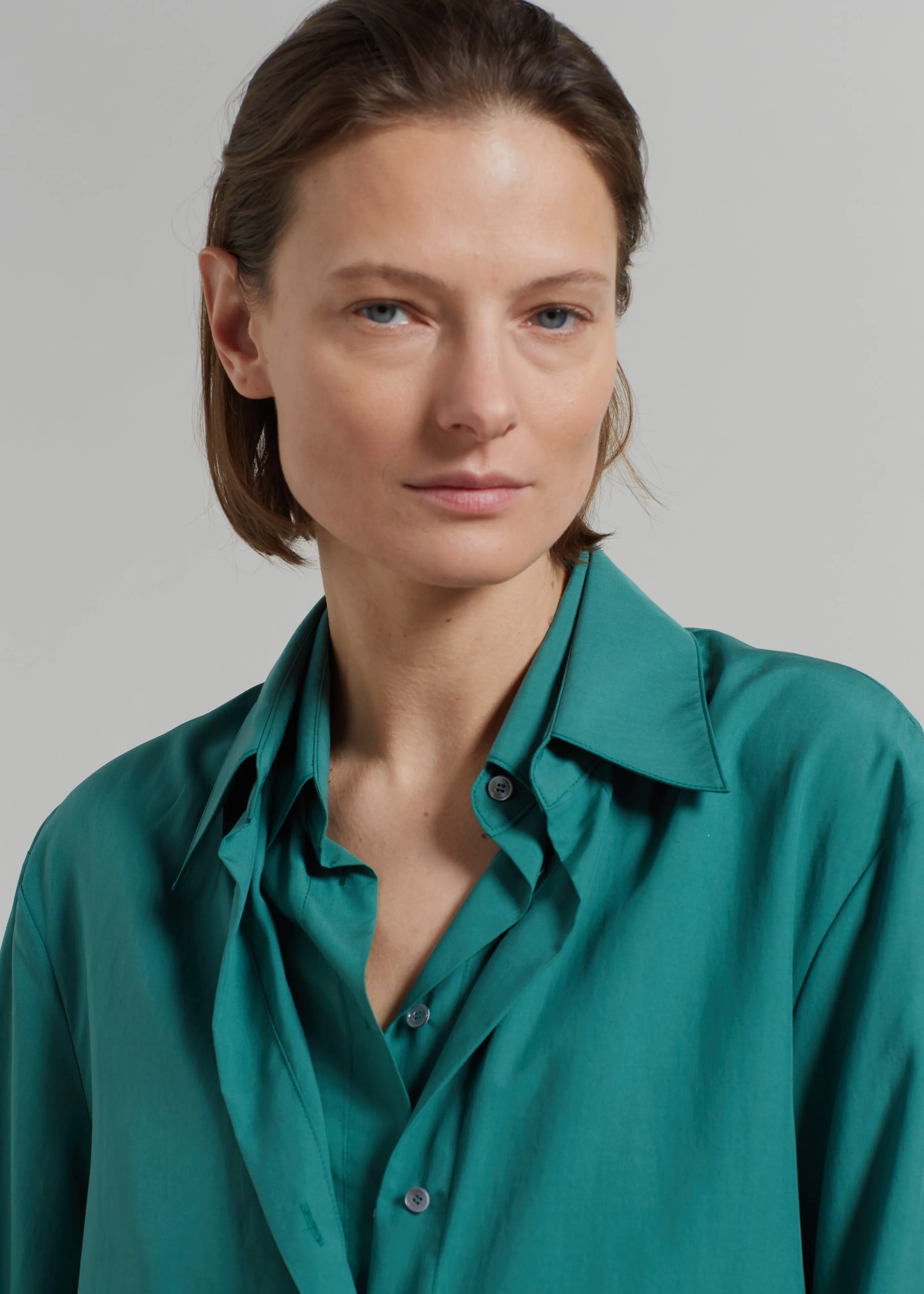 Tima Double Layer Shirt - Deep Teal sold by Frankie Shop product image thumbnail 5