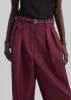 Tansy Pleated Trousers - Burgundy sold by Frankie Shop