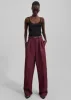 Tansy Pleated Trousers - Burgundy sold by Frankie Shop