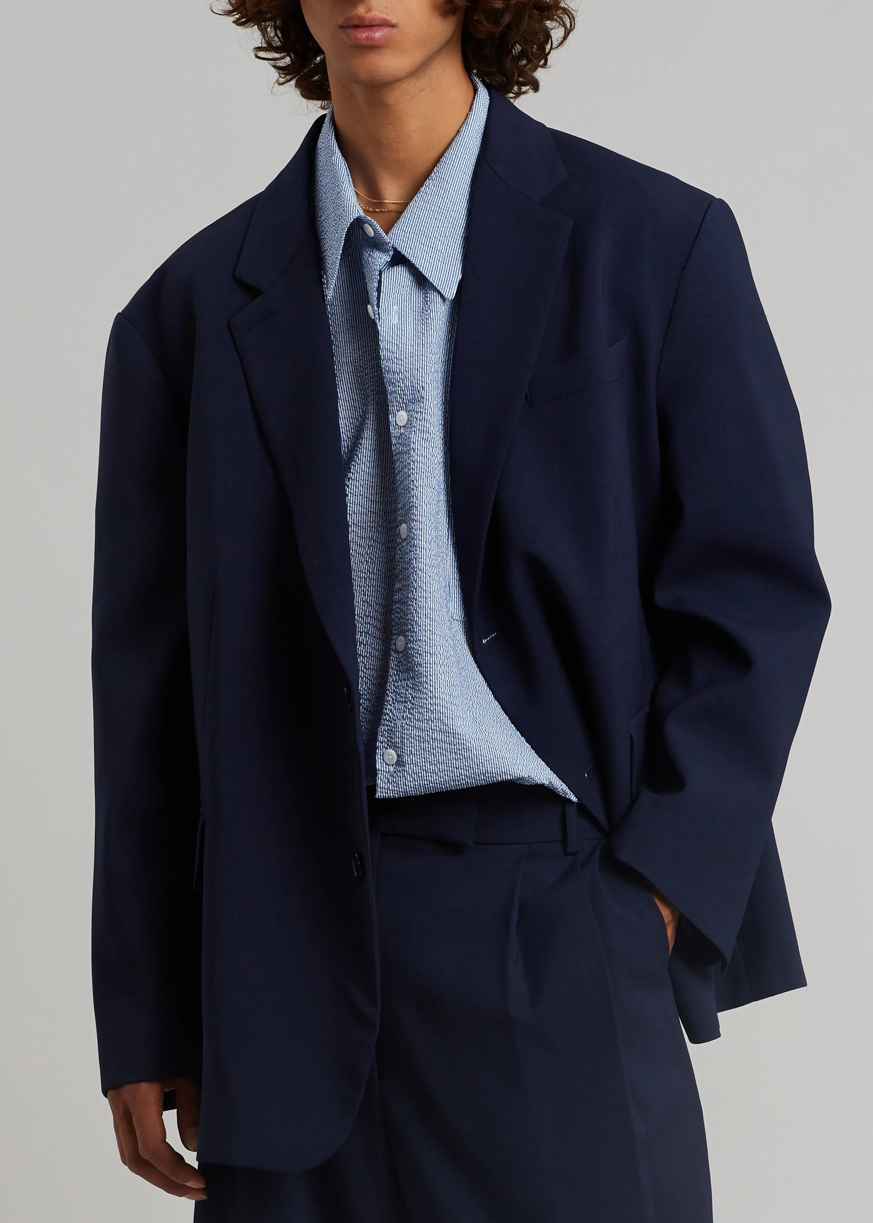 Beo Blazer - Blue sold by Frankie Shop product image thumbnail 3