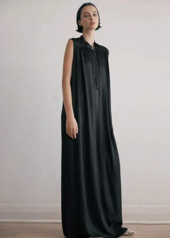 MATIN Sleeveless Button-up Dress - Black made by Frankie Shop