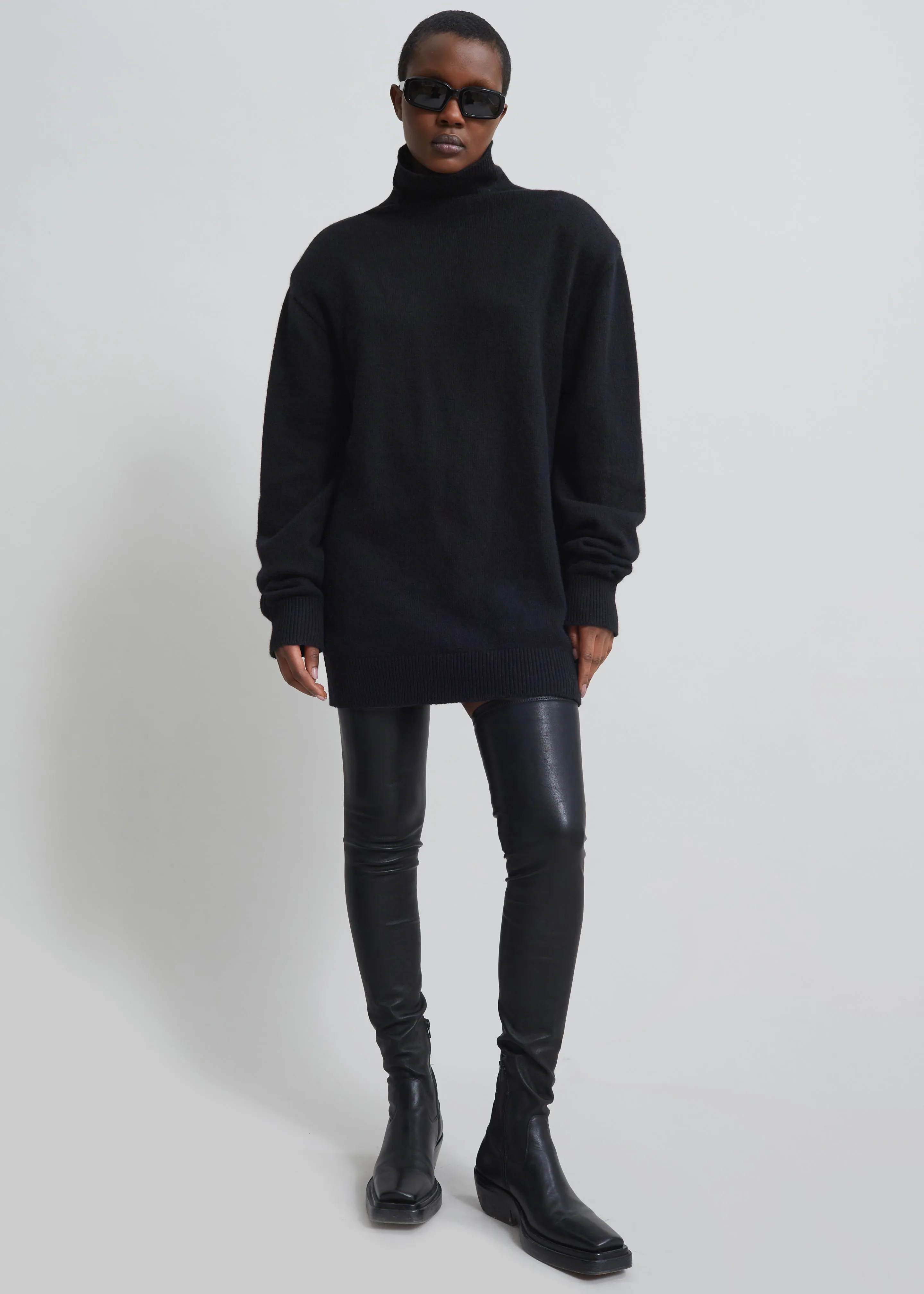 Emilia Mini Padded Sweater Dress - Black sold by Frankie Shop product image thumbnail 3