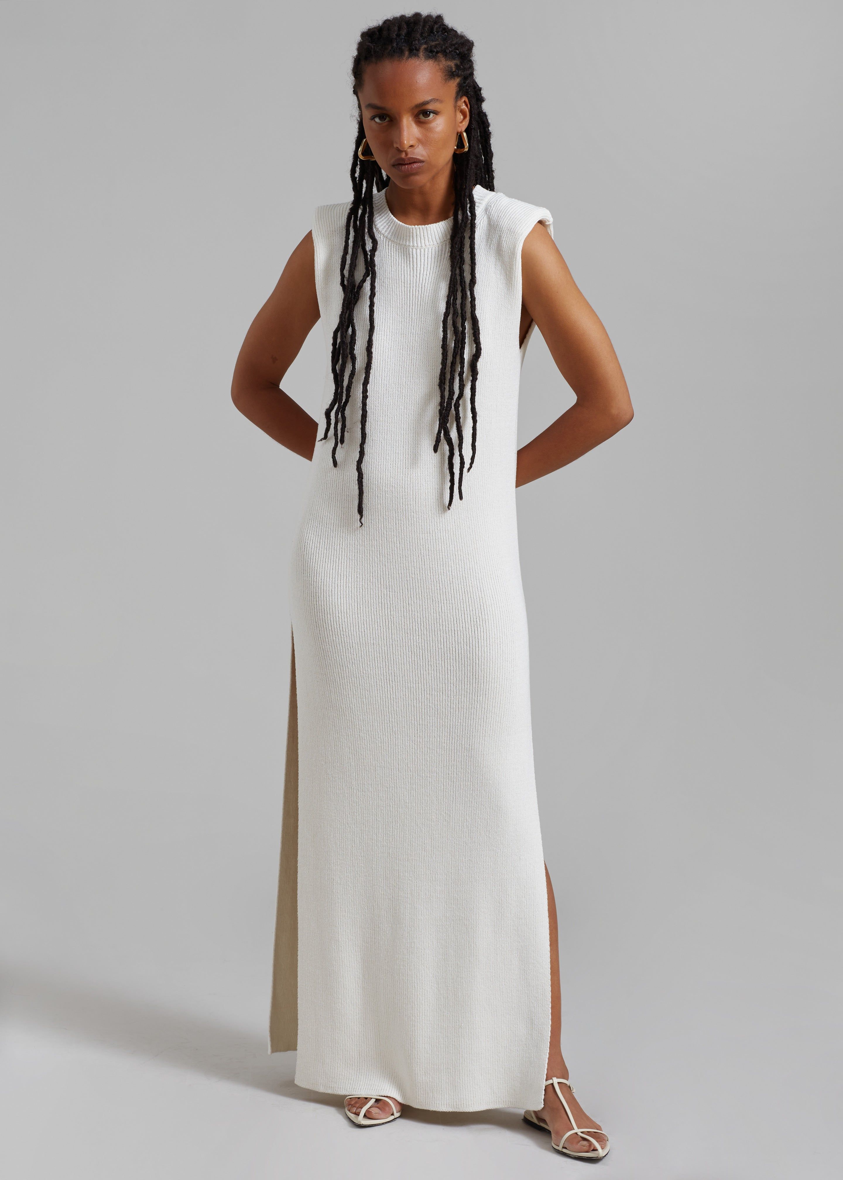 Wren Sleeveless Knit Dress - White sold by Frankie Shop product image thumbnail 2