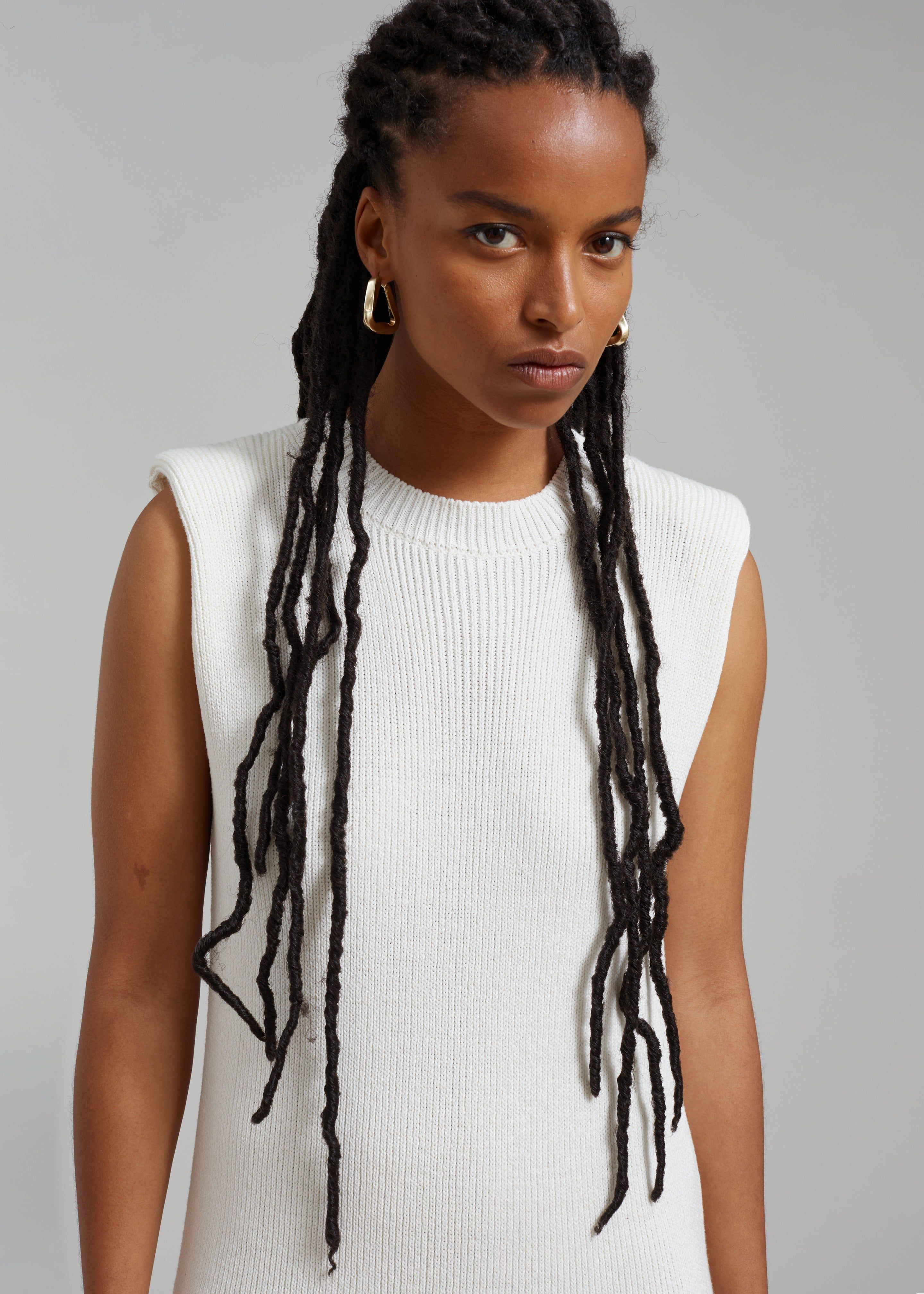 Wren Sleeveless Knit Dress - White sold by Frankie Shop product image thumbnail 6