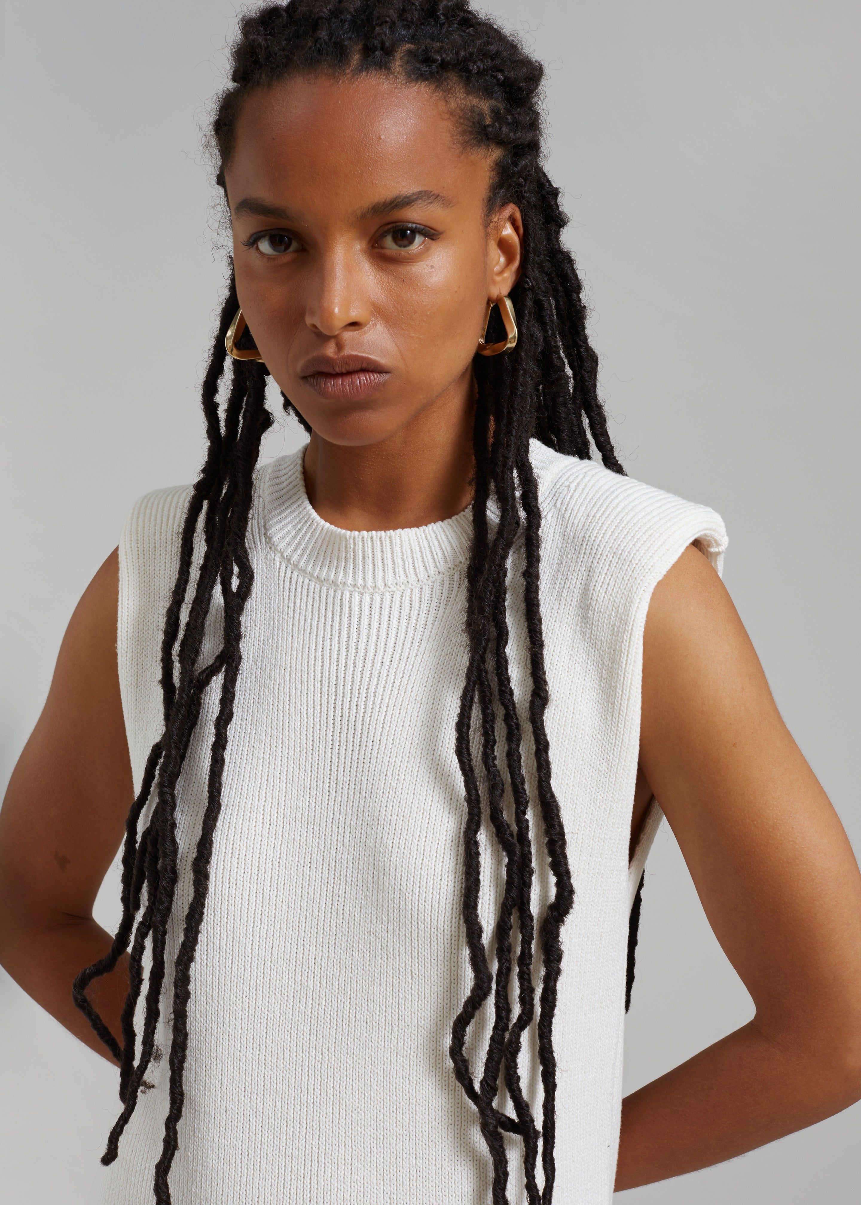 Wren Sleeveless Knit Dress - White sold by Frankie Shop product image thumbnail 3