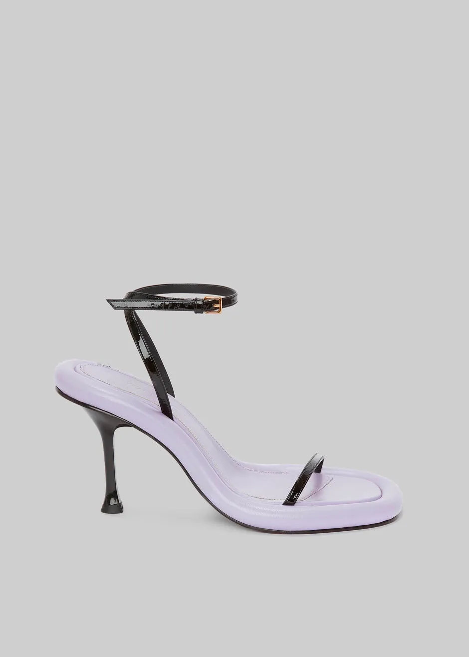 JW Anderson Bumper Heel Sandal - Lilac/Black sold by Frankie Shop