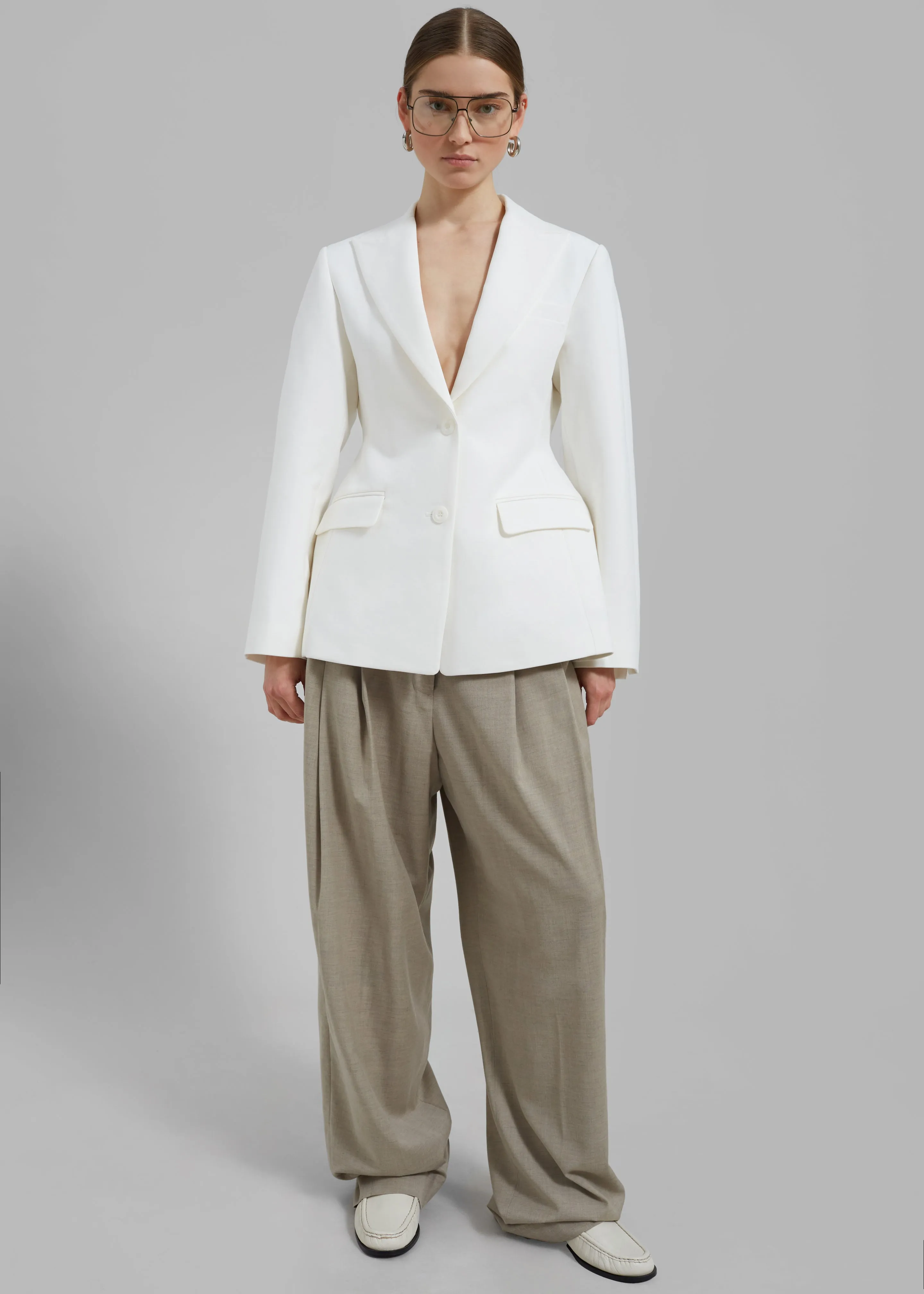 Colette Hourglass Blazer - White sold by Frankie Shop product image thumbnail 4
