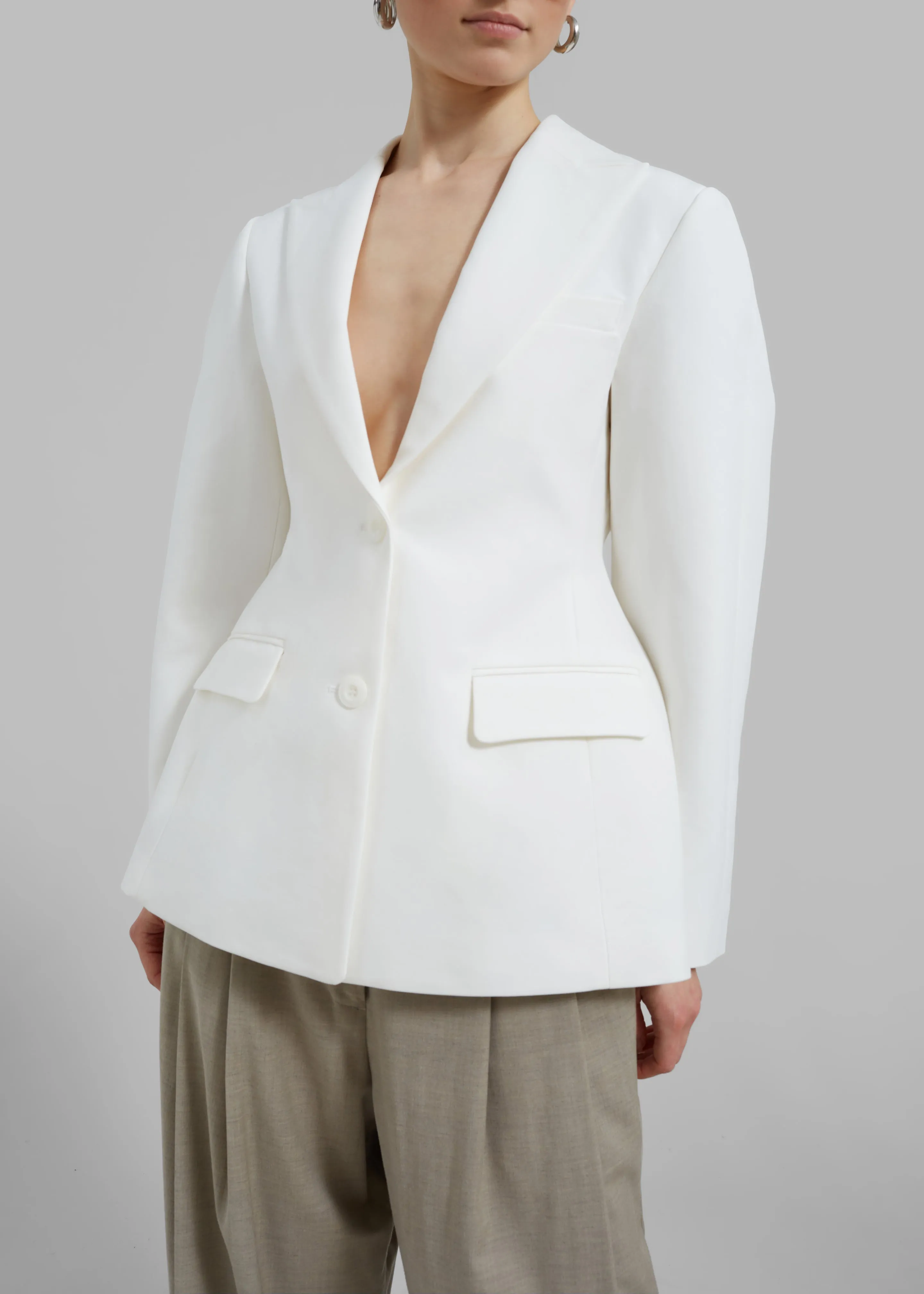 Colette Hourglass Blazer - White sold by Frankie Shop product image thumbnail 2