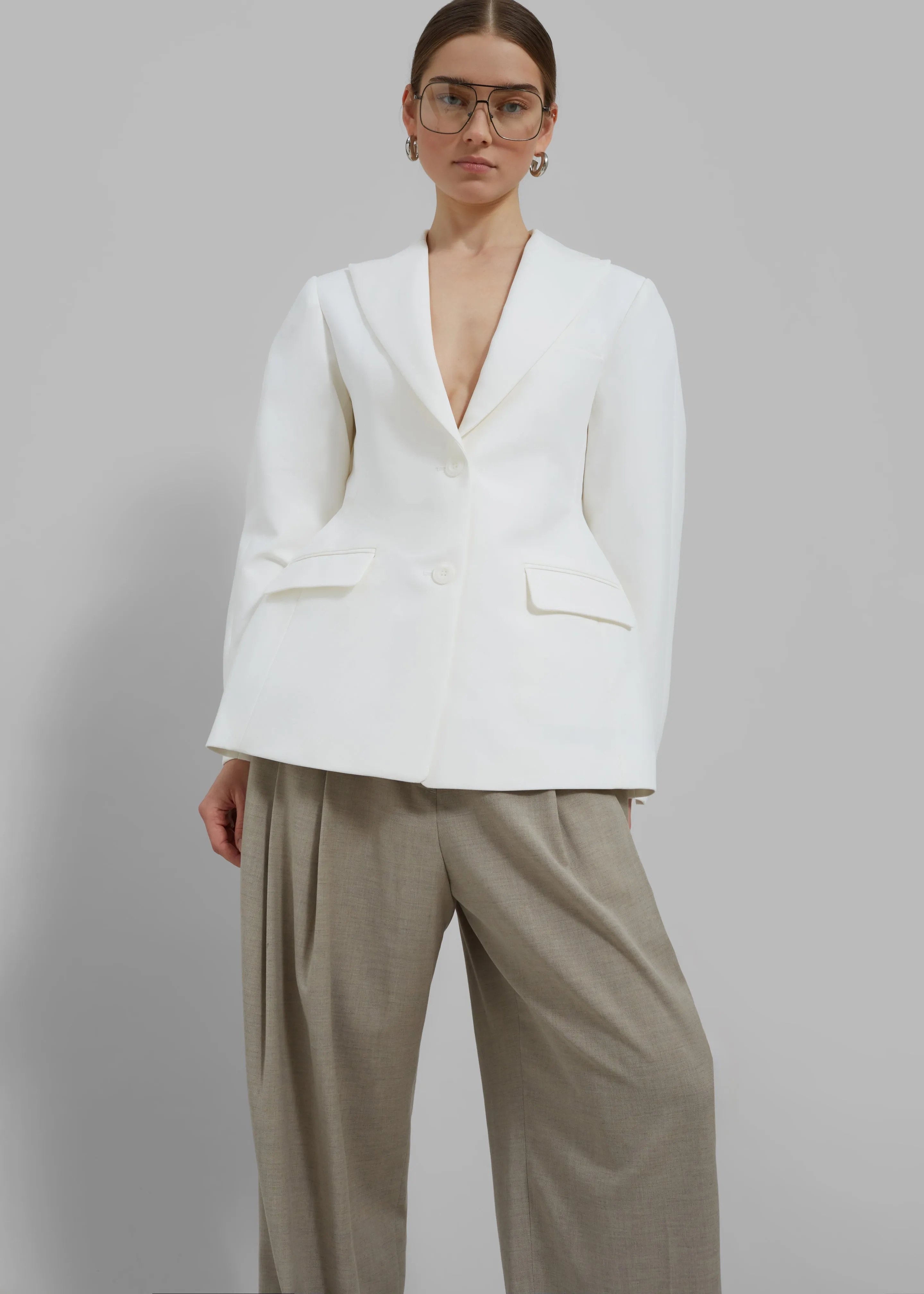 Colette Hourglass Blazer - White sold by Frankie Shop product image thumbnail 3