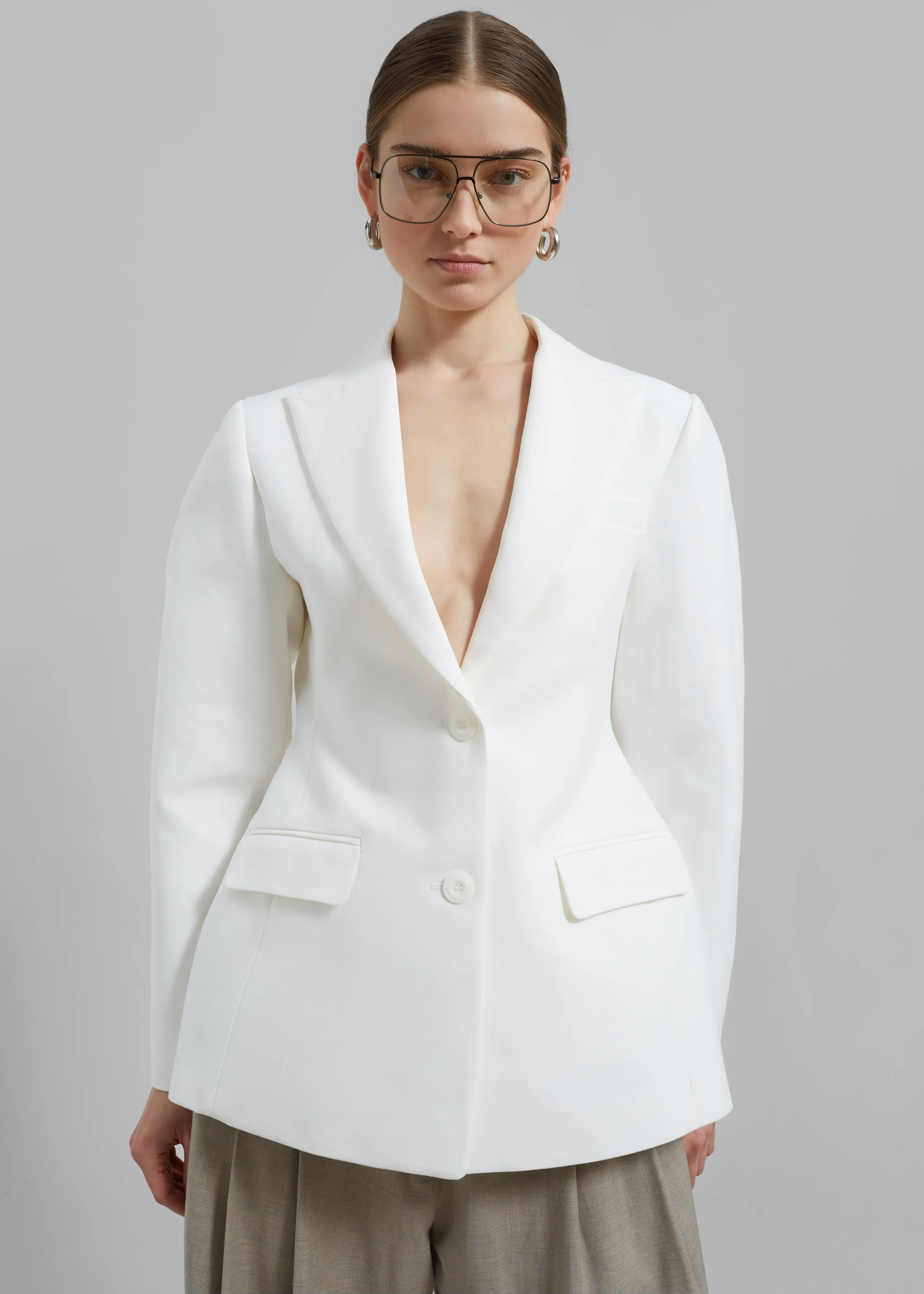 Colette Hourglass Blazer - White sold by Frankie Shop product image thumbnail 5