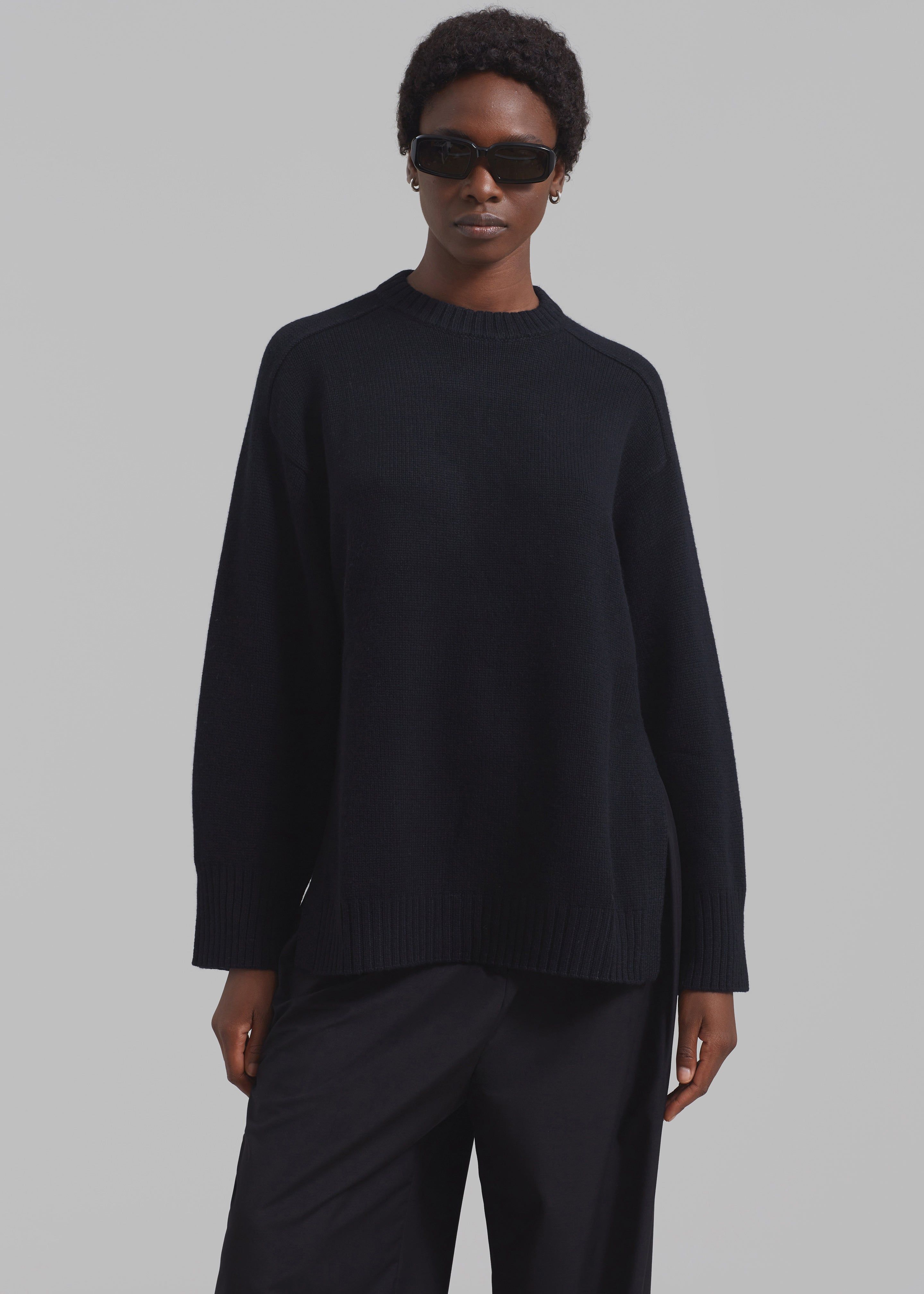 Loulou Studio Safi Sweater - Black sold by Frankie Shop