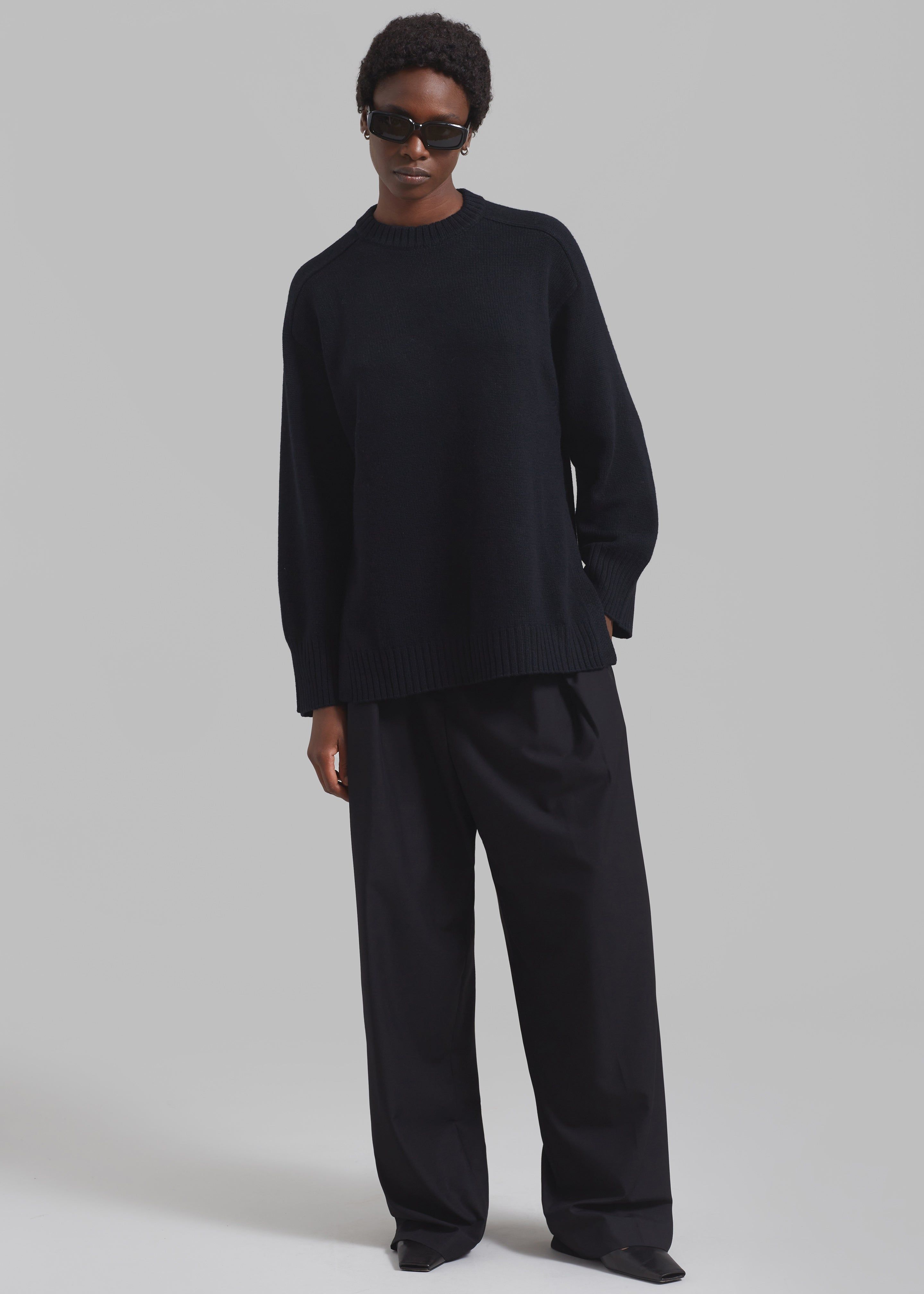 Loulou Studio Safi Sweater - Black sold by Frankie Shop product image thumbnail 3