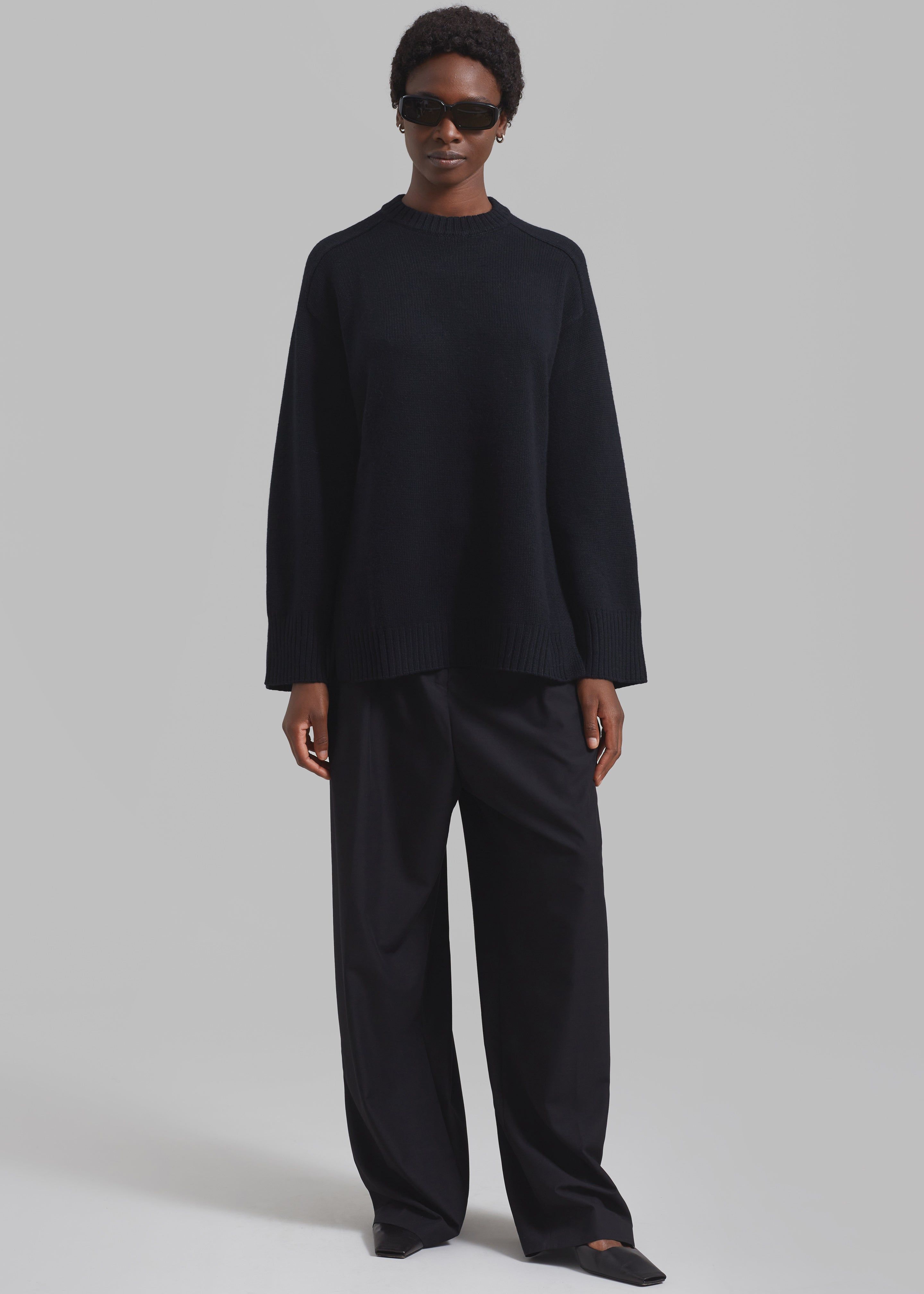 Loulou Studio Safi Sweater - Black sold by Frankie Shop product image thumbnail 4