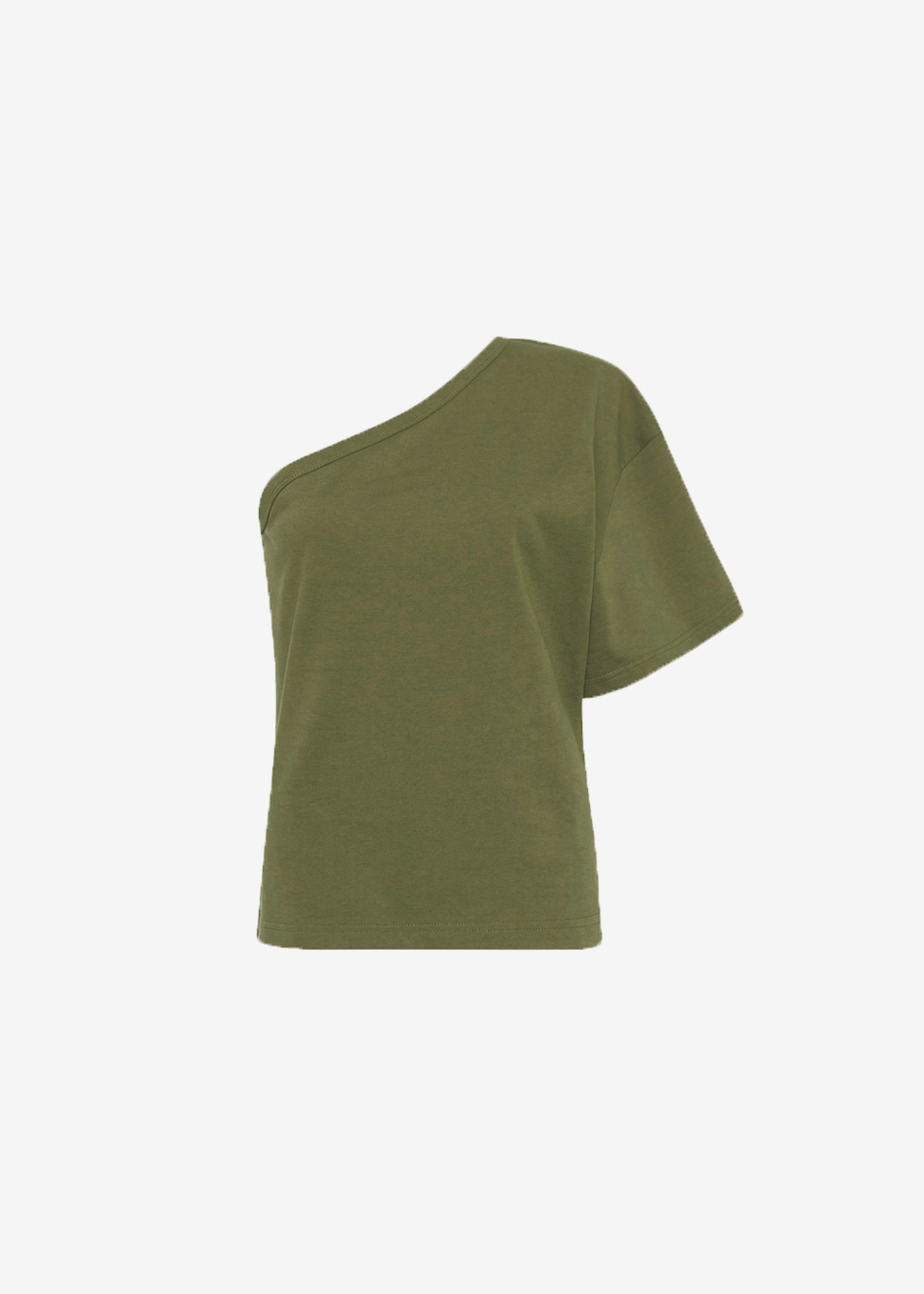 Matteau One Shoulder Tee - Khaki sold by Frankie Shop product image thumbnail 5