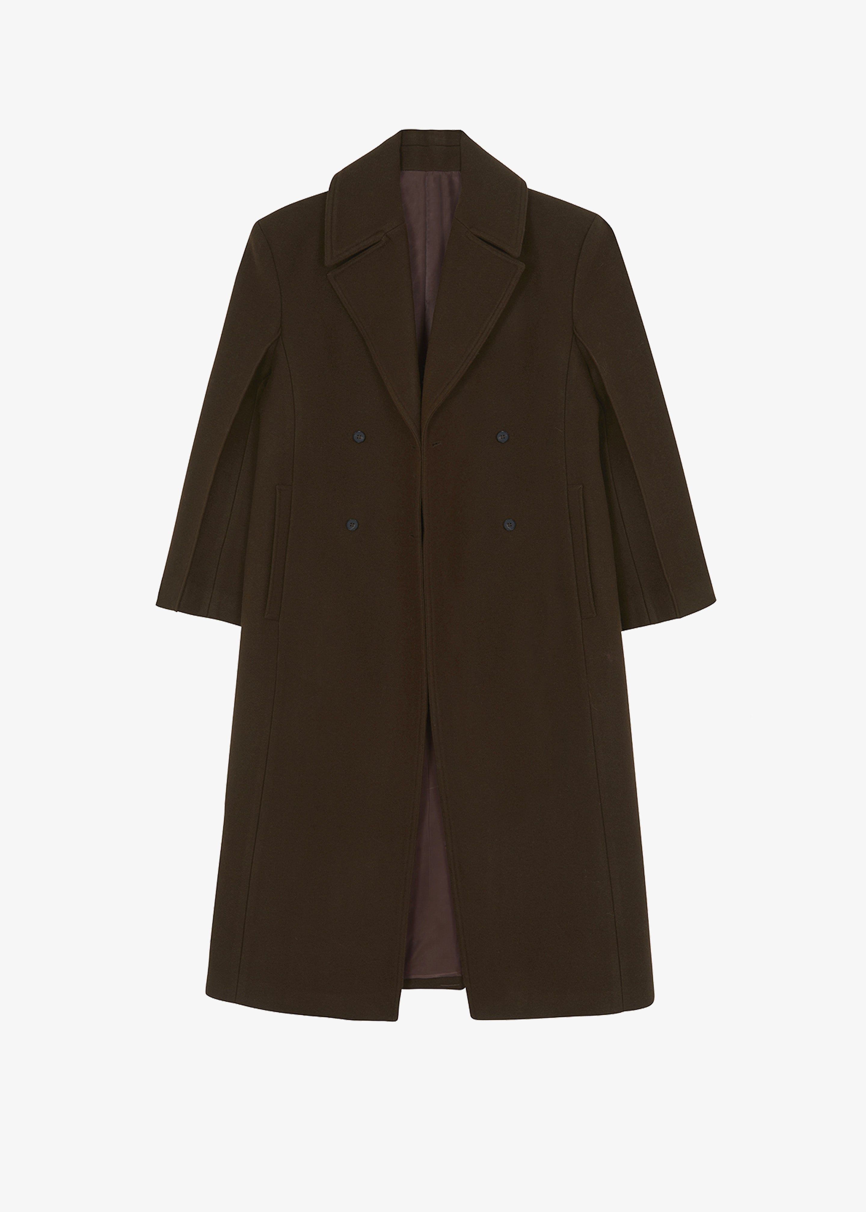 Karli Double Breasted Coat - Brown sold by Frankie Shop product image thumbnail 6