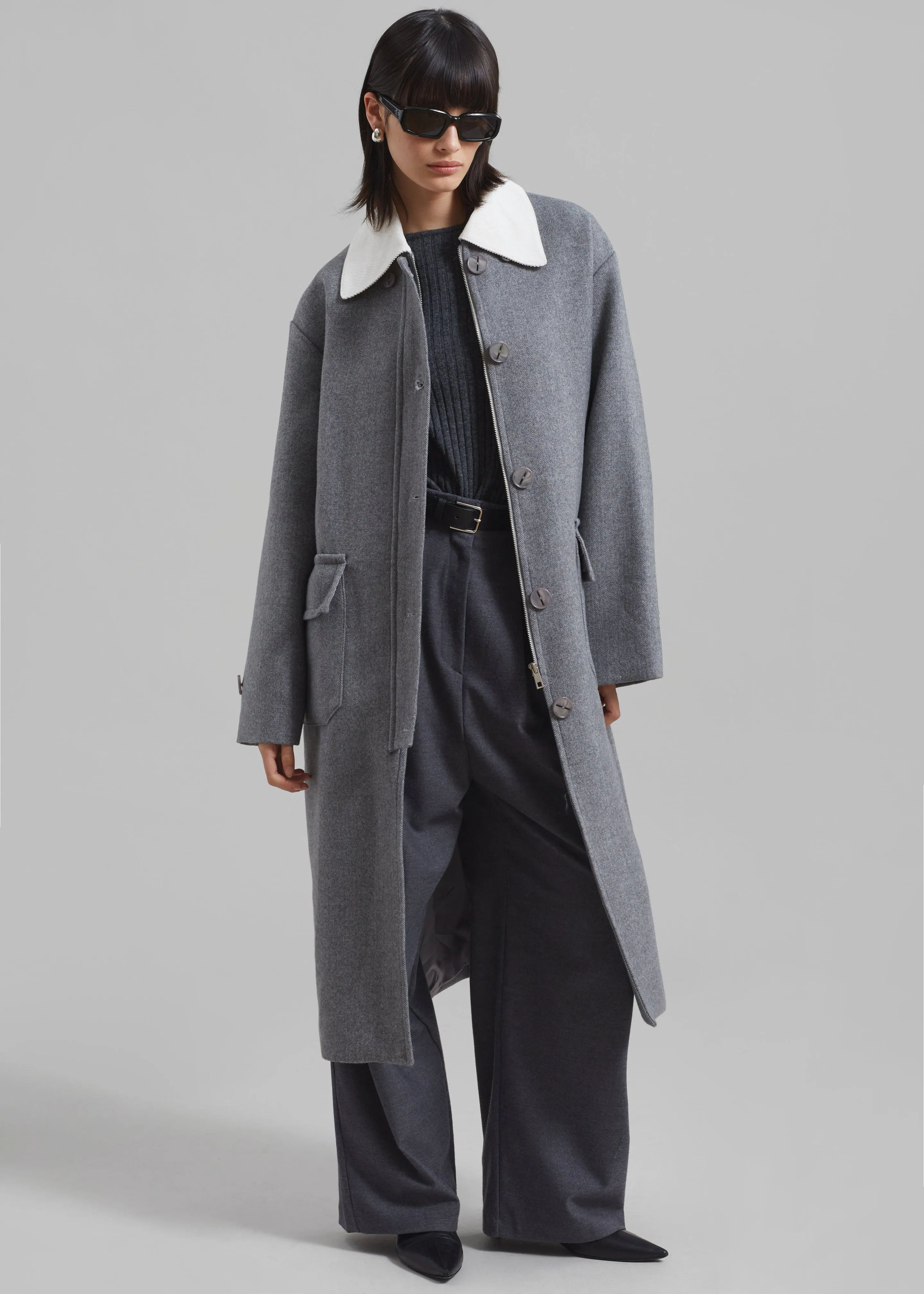 Ariana Coat - Grey sold by Frankie Shop