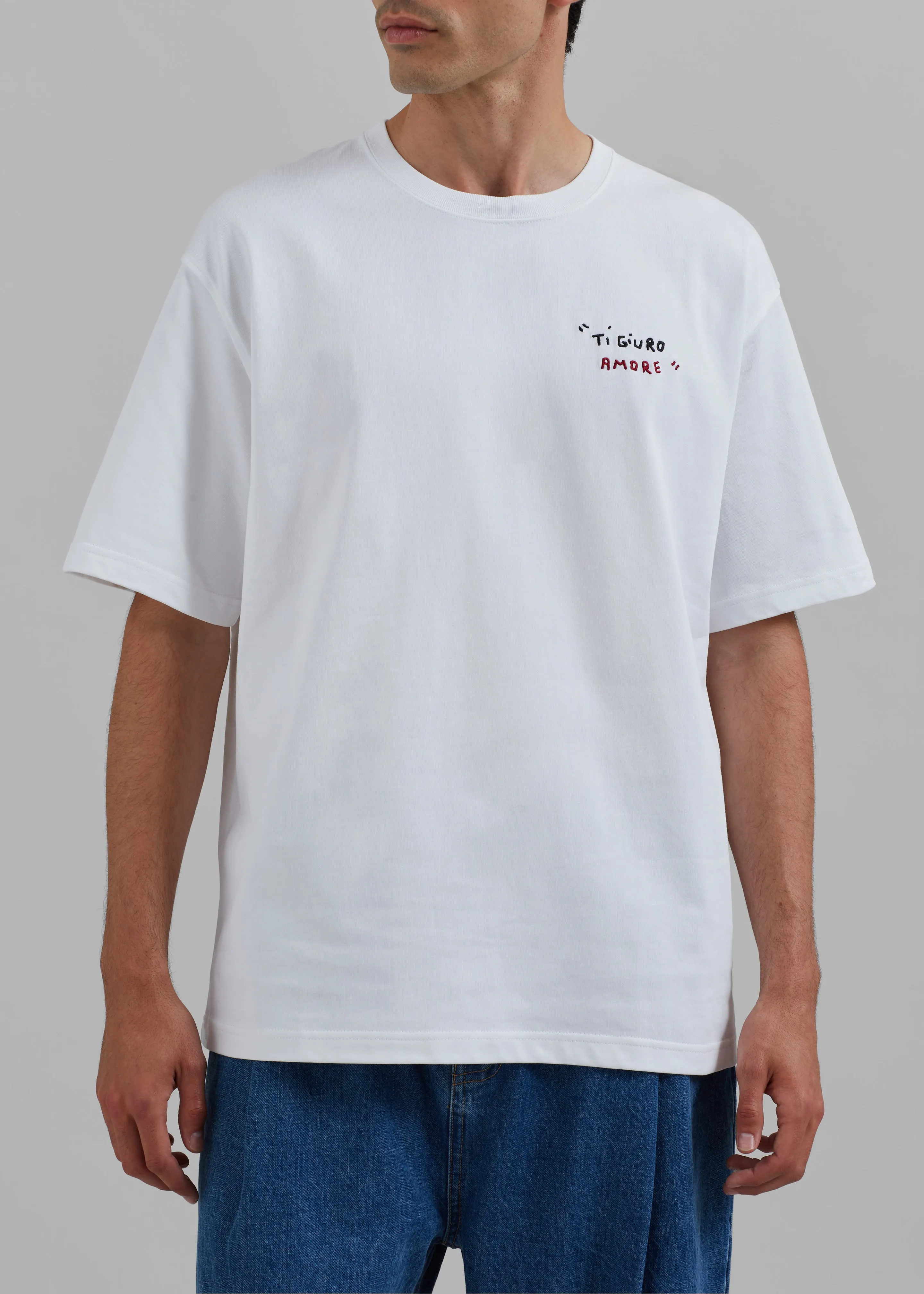 Samsøe Samsøe Sagiotto T-Shirt - White Ti Giuro sold by Frankie Shop product image thumbnail 2
