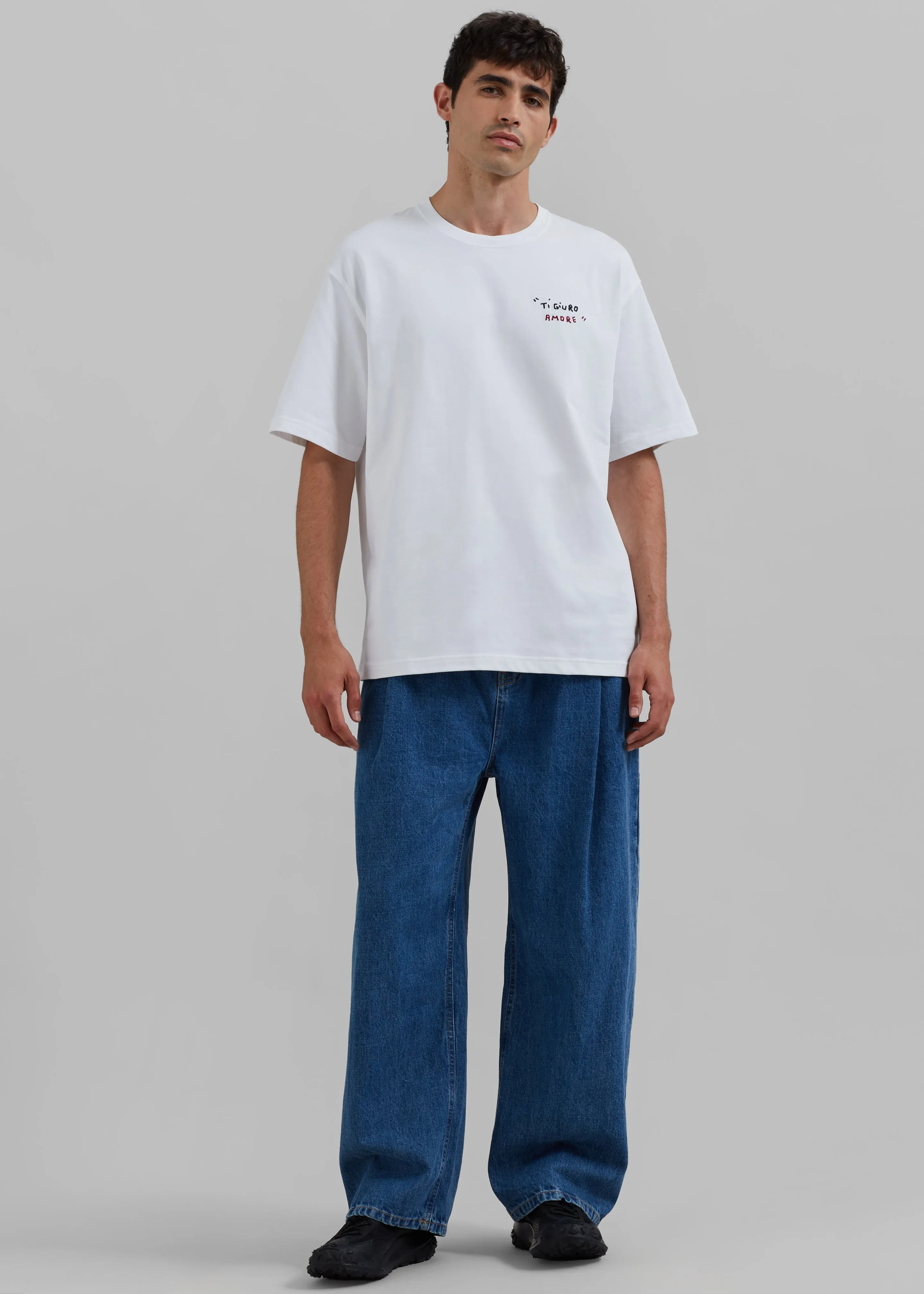 Samsøe Samsøe Sagiotto T-Shirt - White Ti Giuro sold by Frankie Shop product image thumbnail 3