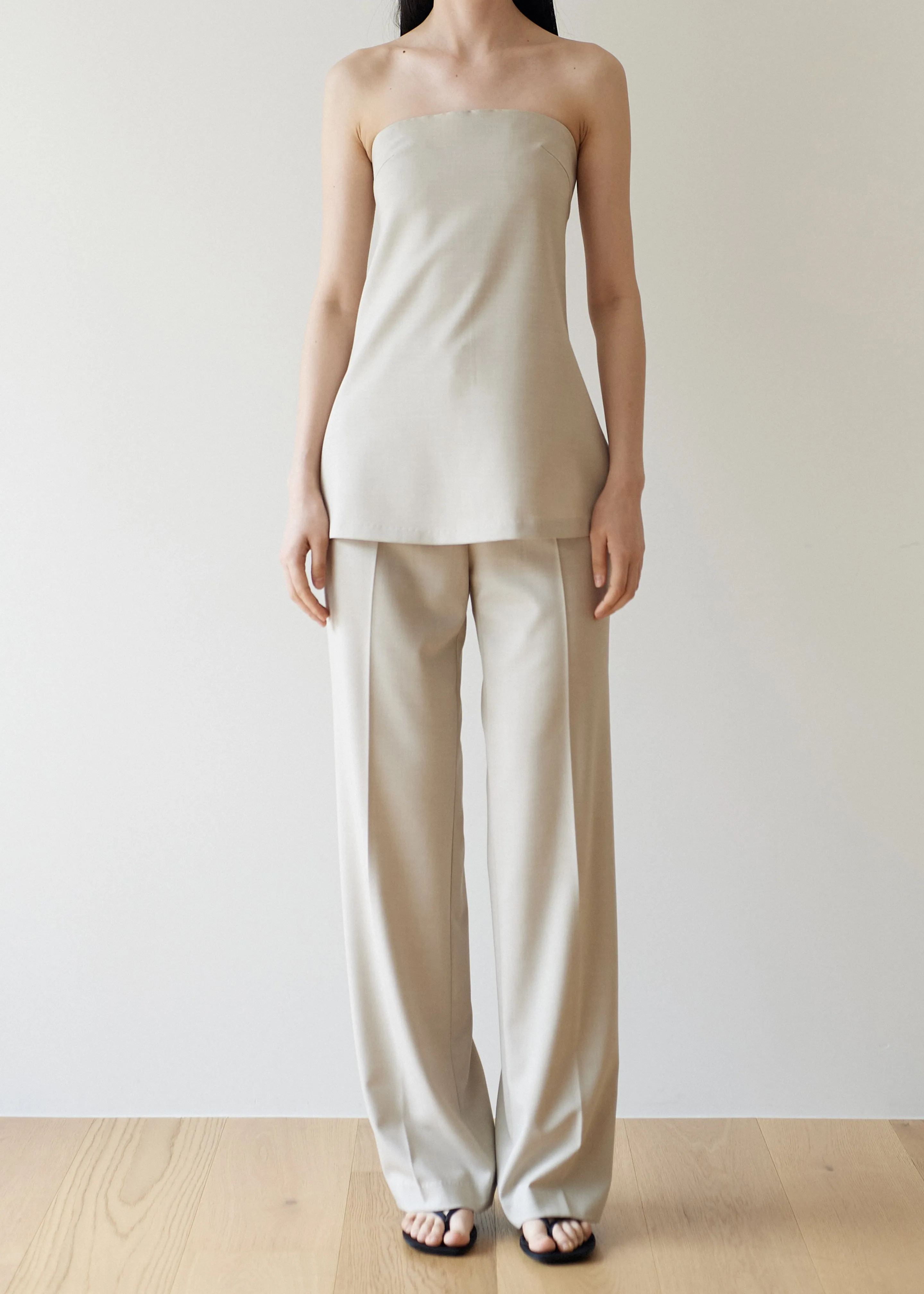 Kit Trousers - Beige sold by Frankie Shop product image thumbnail 3