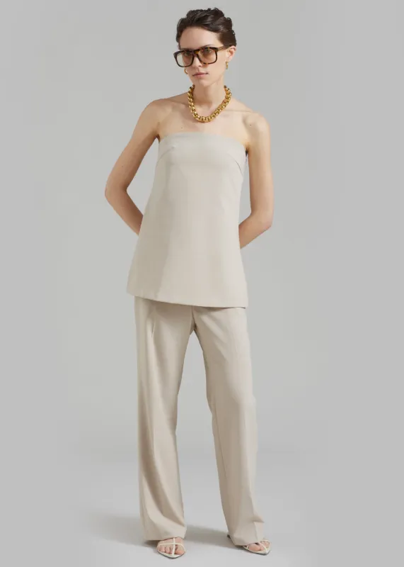 Kit Trousers - Beige sold by Frankie Shop
