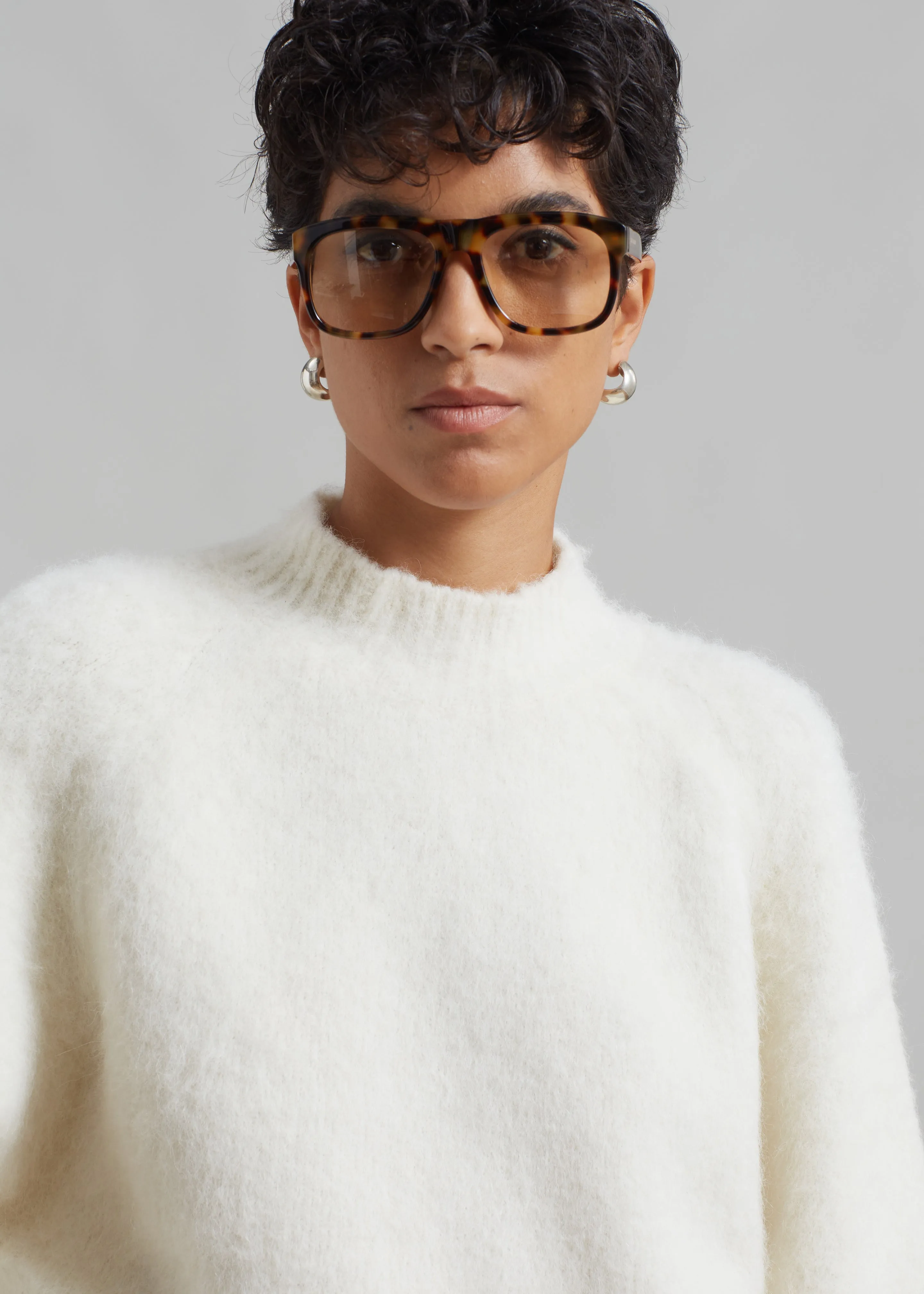 Róhe Alpaca Wool Blend Sweater - Off White sold by Frankie Shop product image thumbnail 4