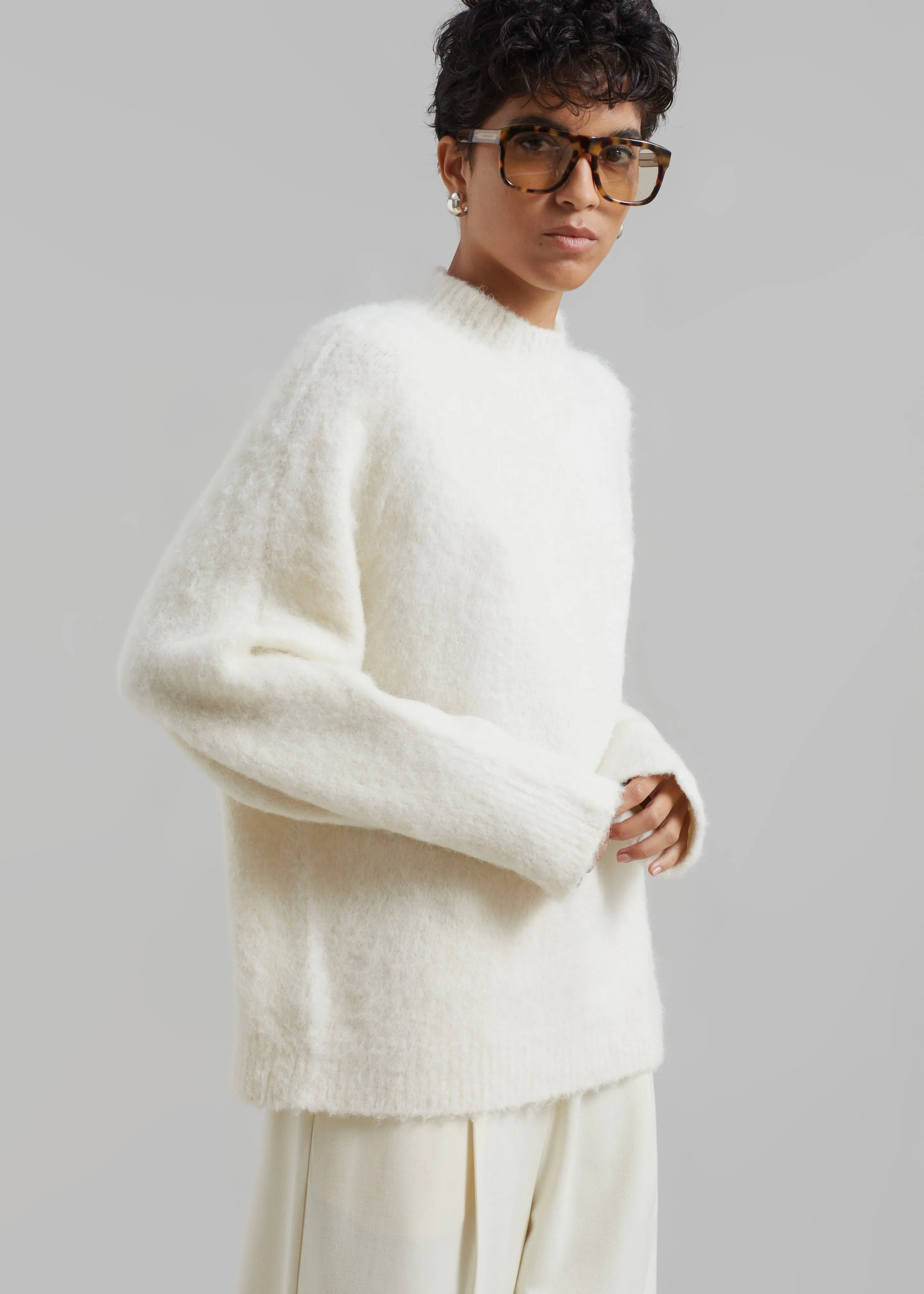 Róhe Alpaca Wool Blend Sweater - Off White sold by Frankie Shop