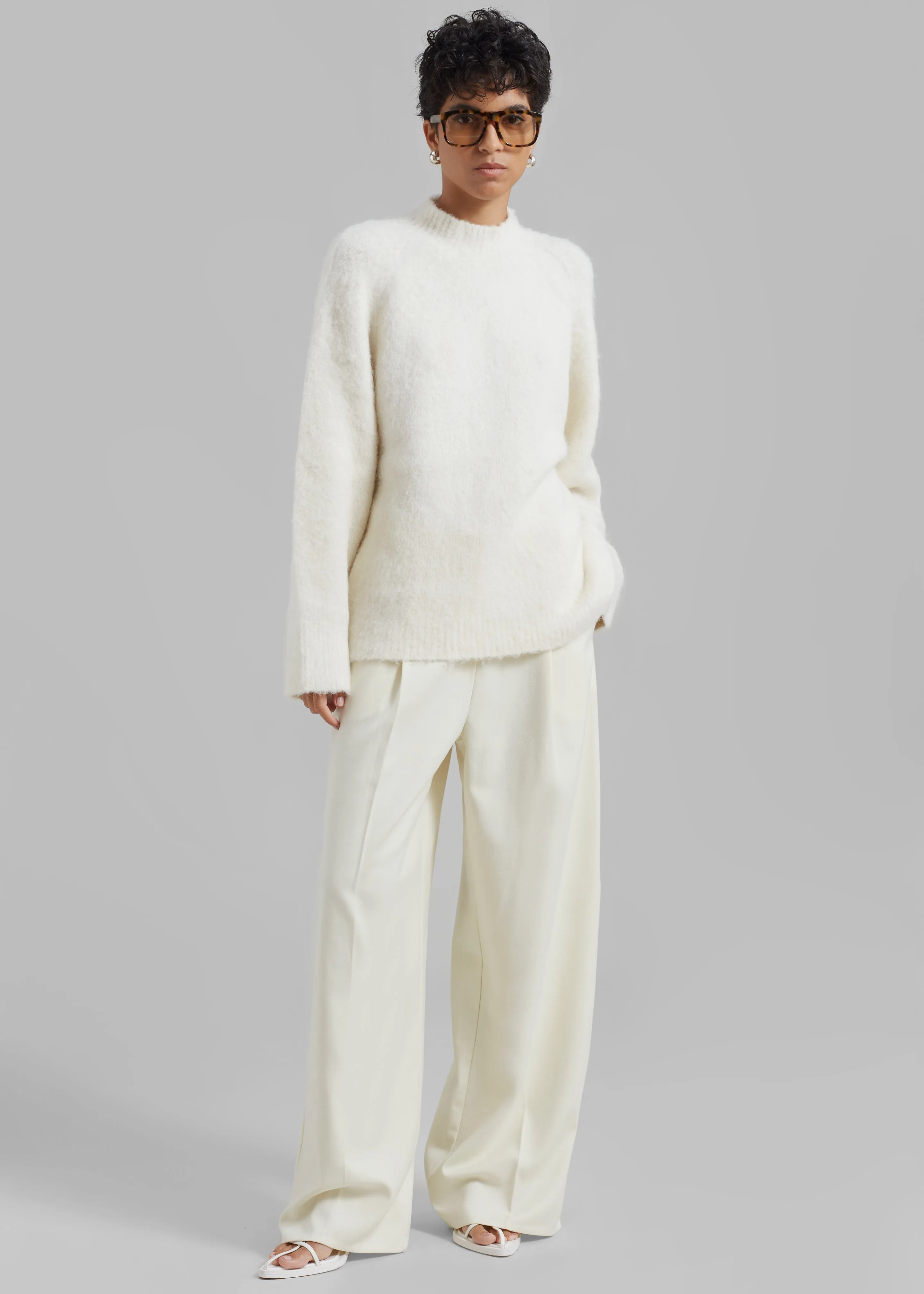 Róhe Alpaca Wool Blend Sweater - Off White sold by Frankie Shop product image thumbnail 3