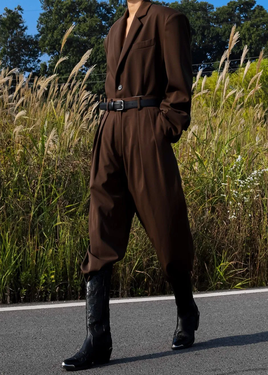 Tansy Oversized Blazer - Chocolate sold by Frankie Shop product image thumbnail 3