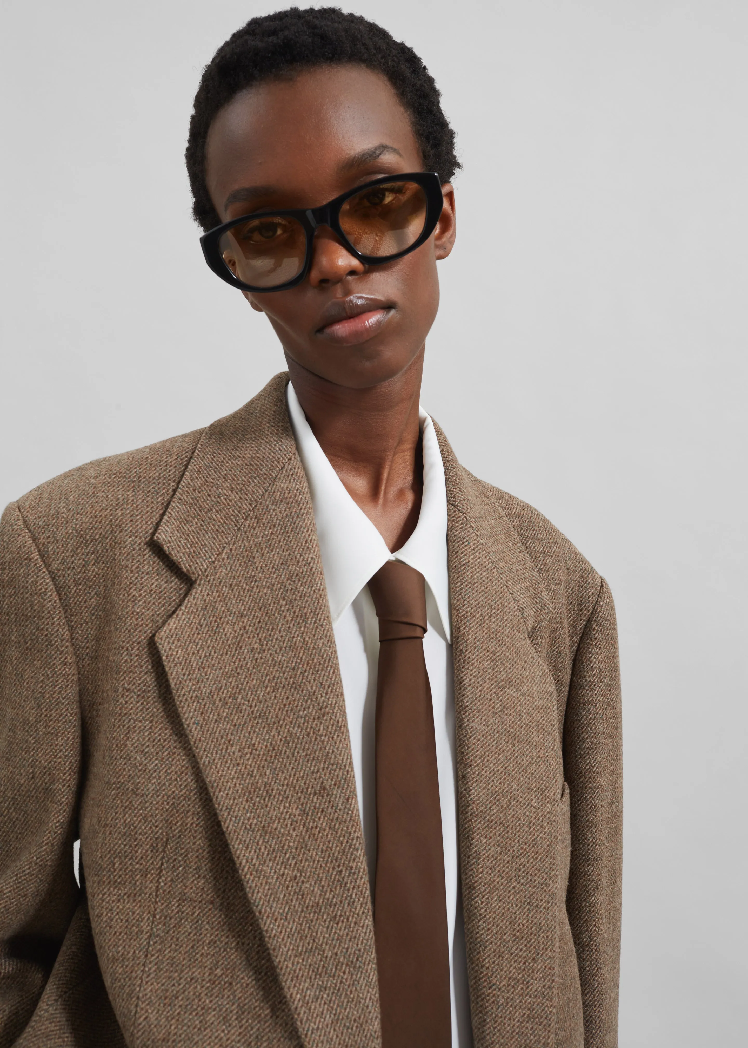 Low Classic Over Fit Wool Blazer - Brown sold by Frankie Shop product image thumbnail 4