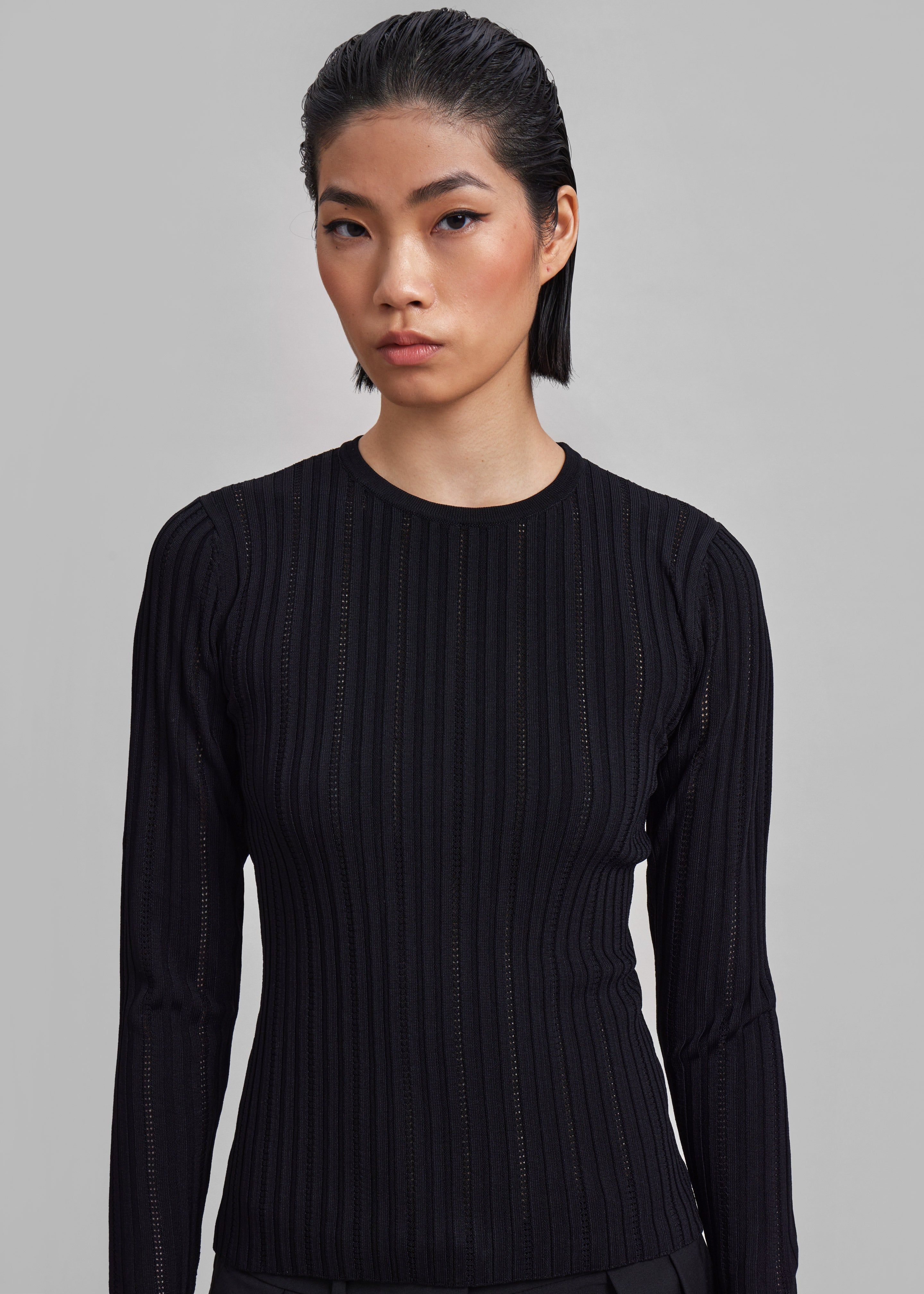 Samsøe Samsøe Lea Crew Neck - Black sold by Frankie Shop product image thumbnail 3