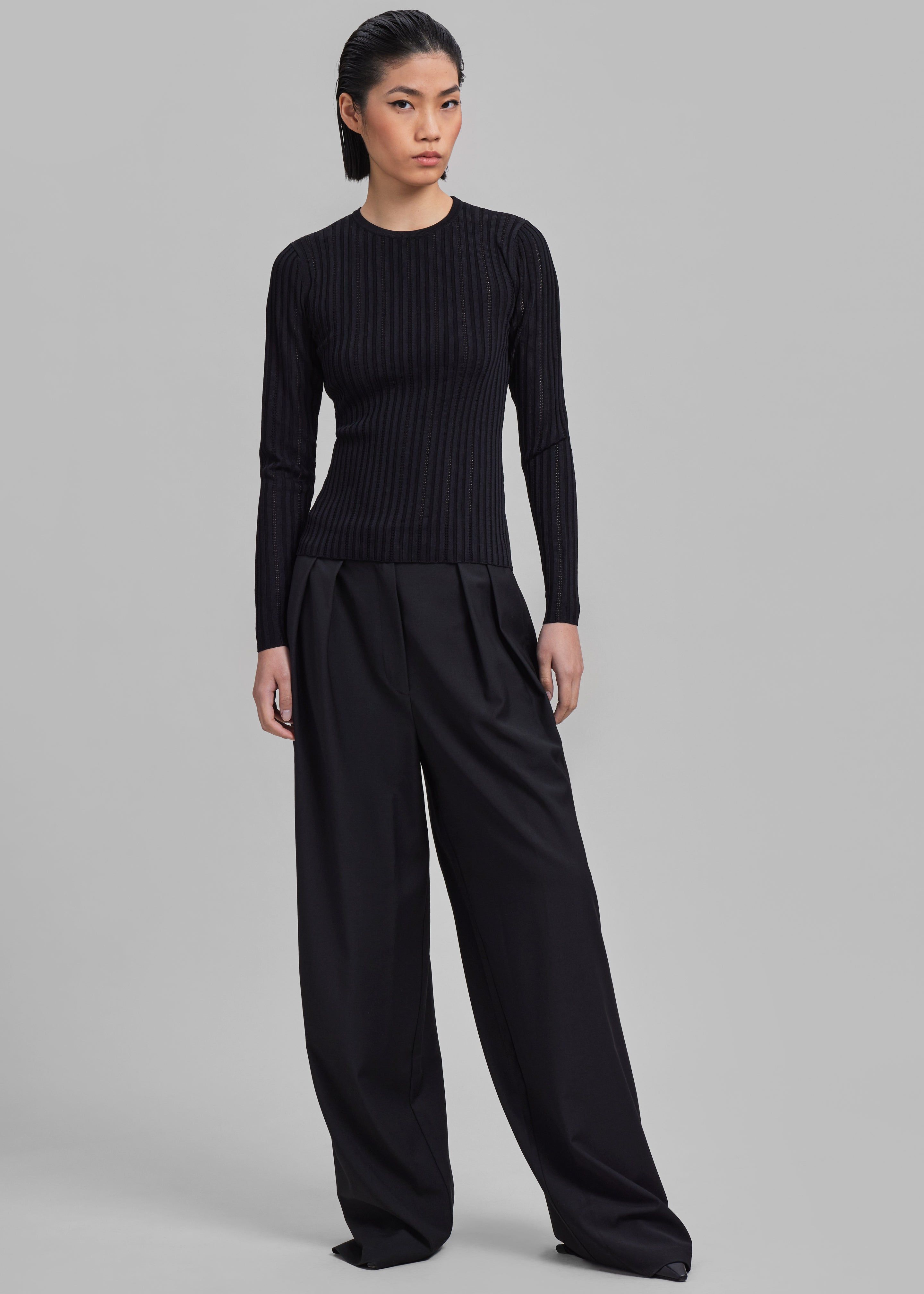 Samsøe Samsøe Lea Crew Neck - Black sold by Frankie Shop product image thumbnail 2