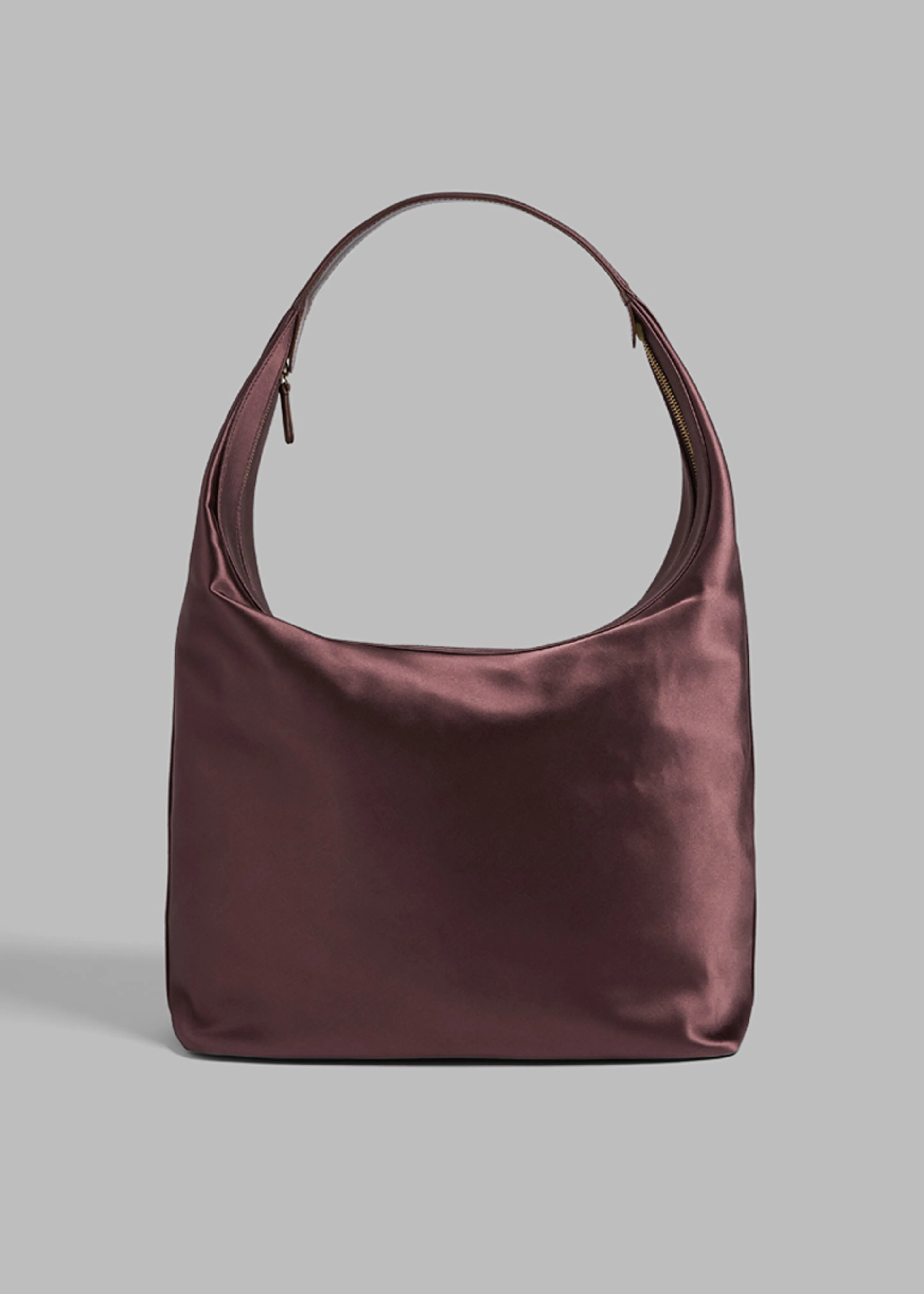 Loulou Studio Alegrina Satin Hobo Bag - Midnight Bordeaux sold by Frankie Shop product image thumbnail 5