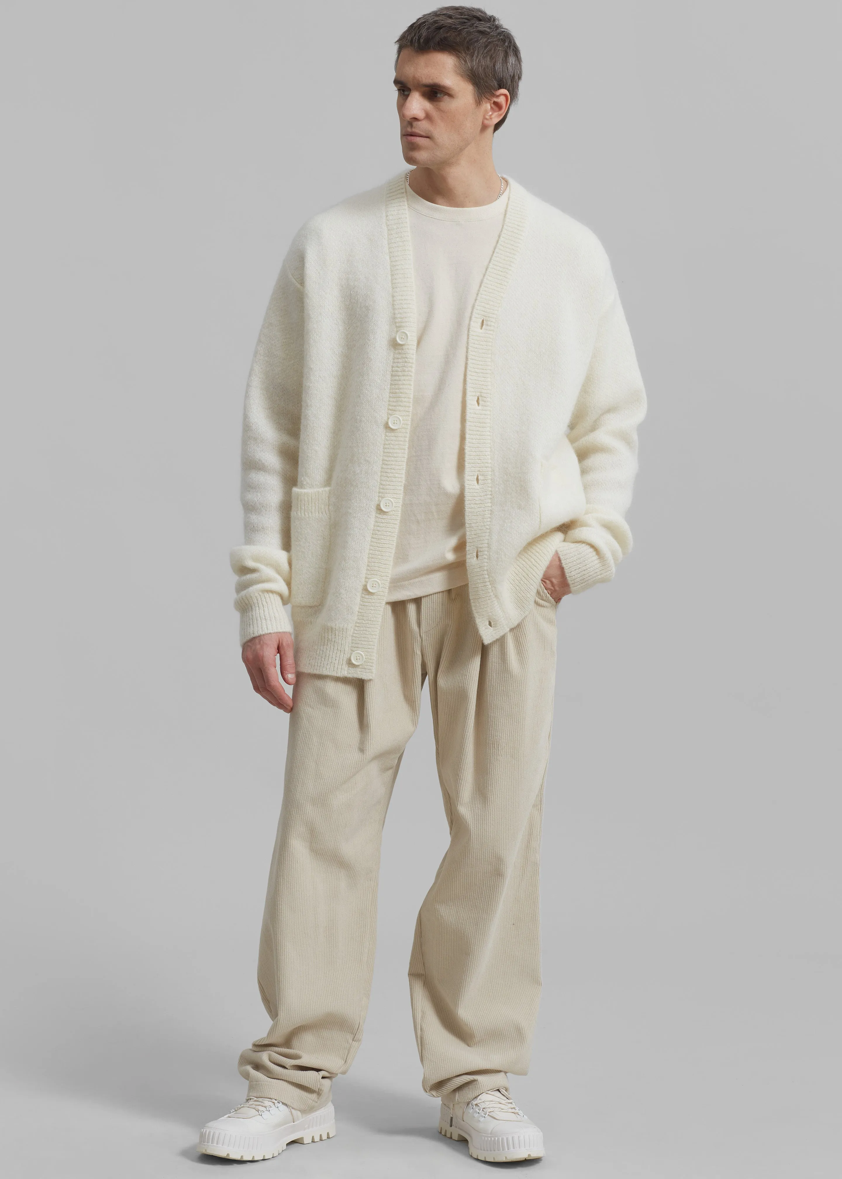 Camden Corduroy Pants - Cream sold by Frankie Shop